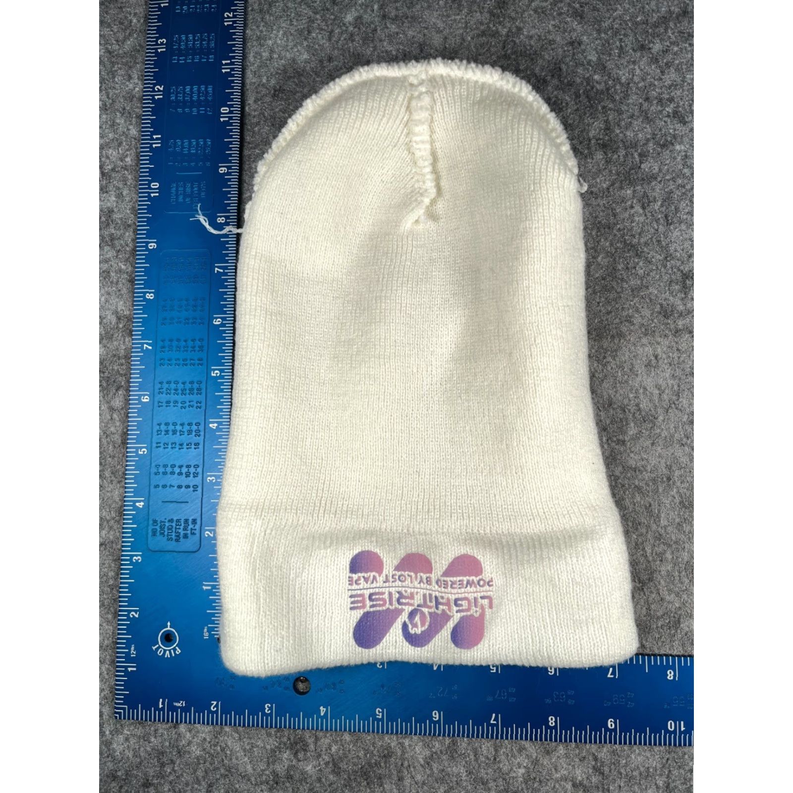 Vintage Light Rise Lost Beanie Toque Adult One Size White Knit 100% Acrylic Cuff Ski Beanie Unbranded Unisex Adults Hat Mens Womens Boys Girls Size ONE SIZE - 5 Thumbnail