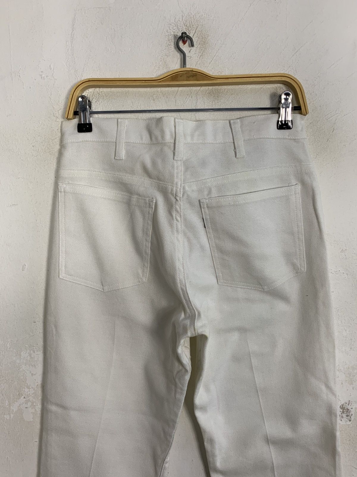 Levi's 80s Levis Strauss Sta-Prest White Denim Jeans Straight Cut Size US 28 / EU 44 - 4 Thumbnail
