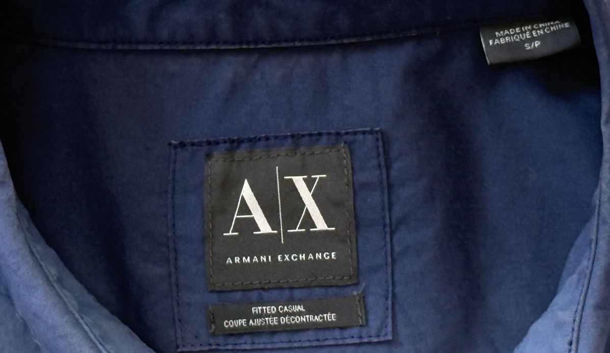 Armani Exchange Armani Exchange Ombré Blue and Cream Button Down Shirt Size US S / EU 44-46 / 1 - 5 Thumbnail