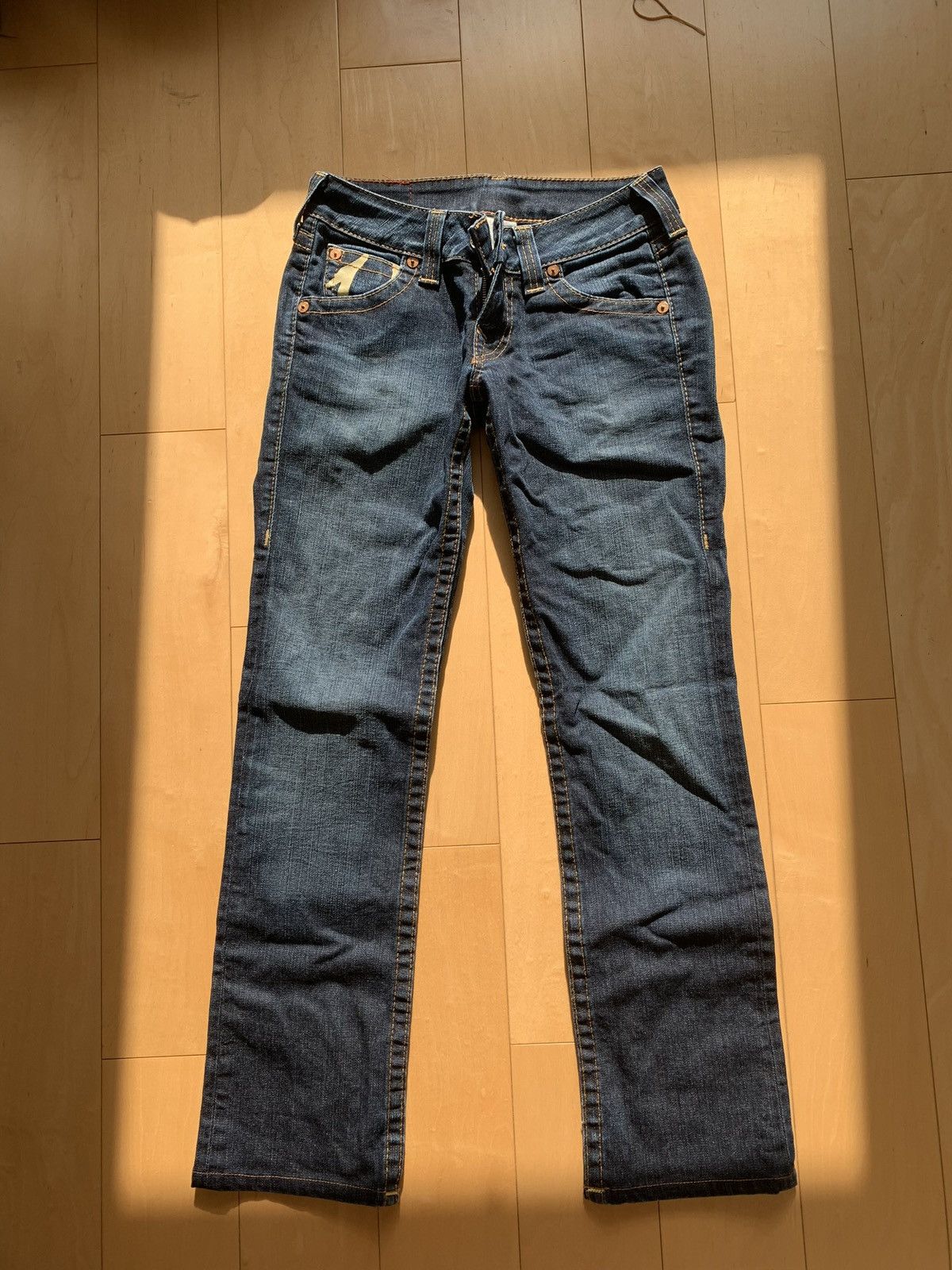 True Religion × Vintage Authentic Vintage True Religion Navy Blue Denim Jeans Size 27" / US 4 / IT 40 - 1 Thumbnail