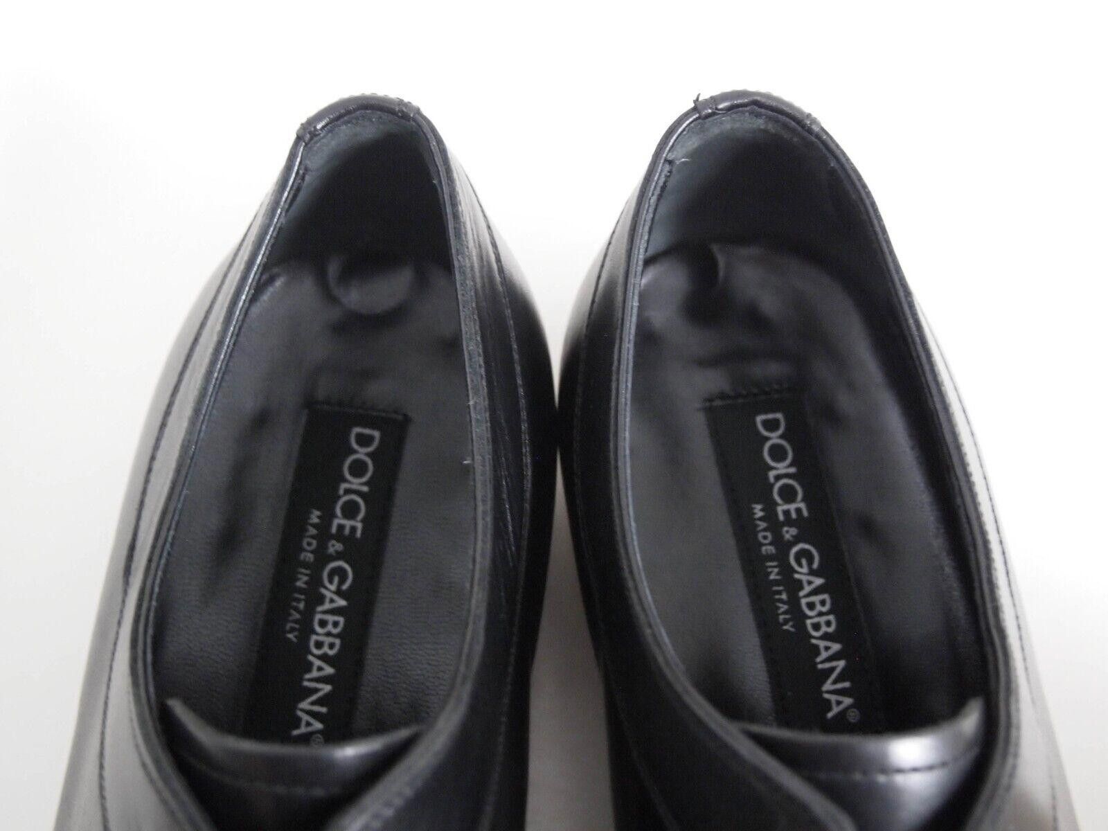 Hugo Boss Dolce Gabbana Oxfords Black Leather Mens EU 41.5 US 8.5 Size US 8.5 / EU 41-42 - 8 Thumbnail