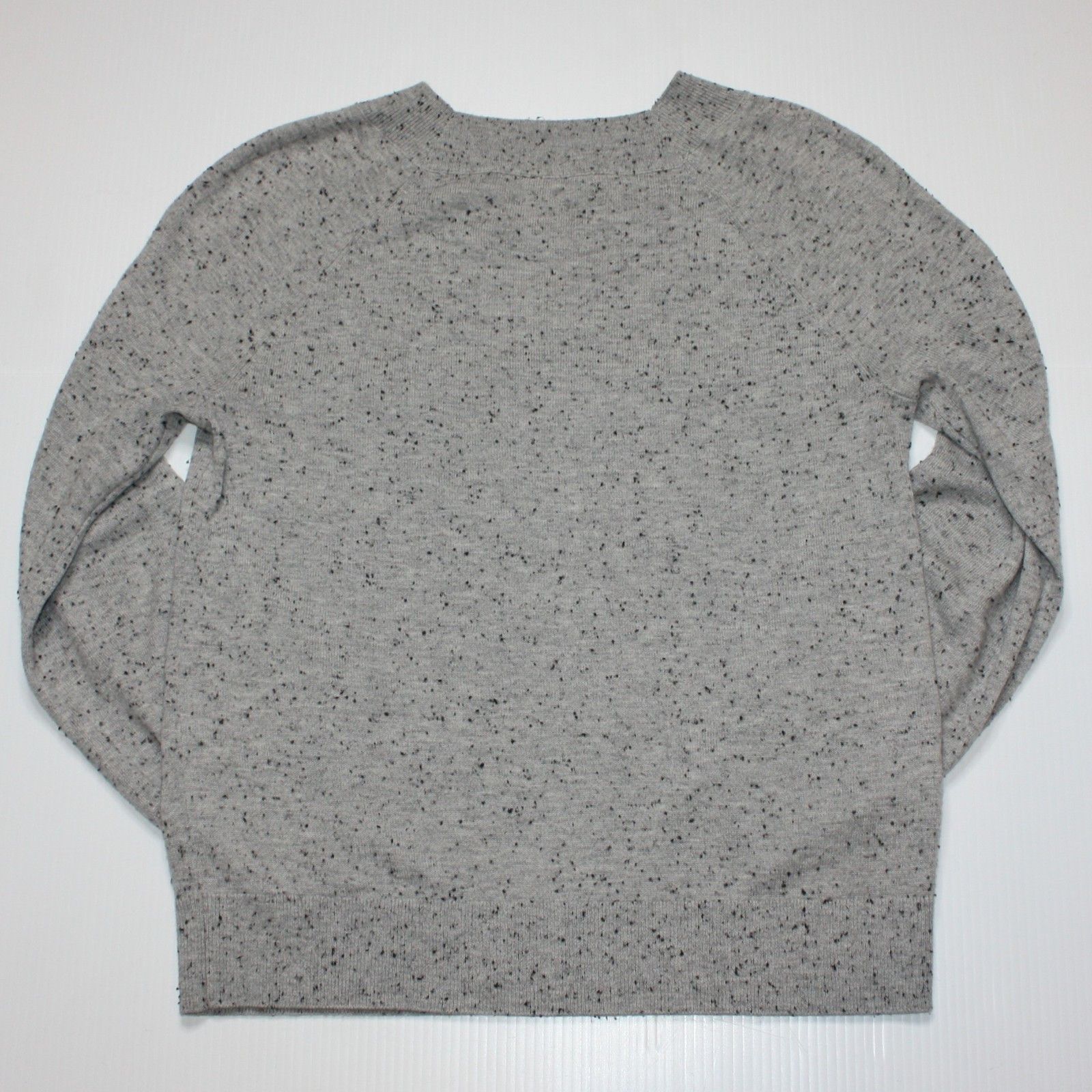 Loft Speckled Draped Sleeve Sweater in Light Gray Mélange size M Size M / US 6-8 / IT 42-44 - 5 Thumbnail
