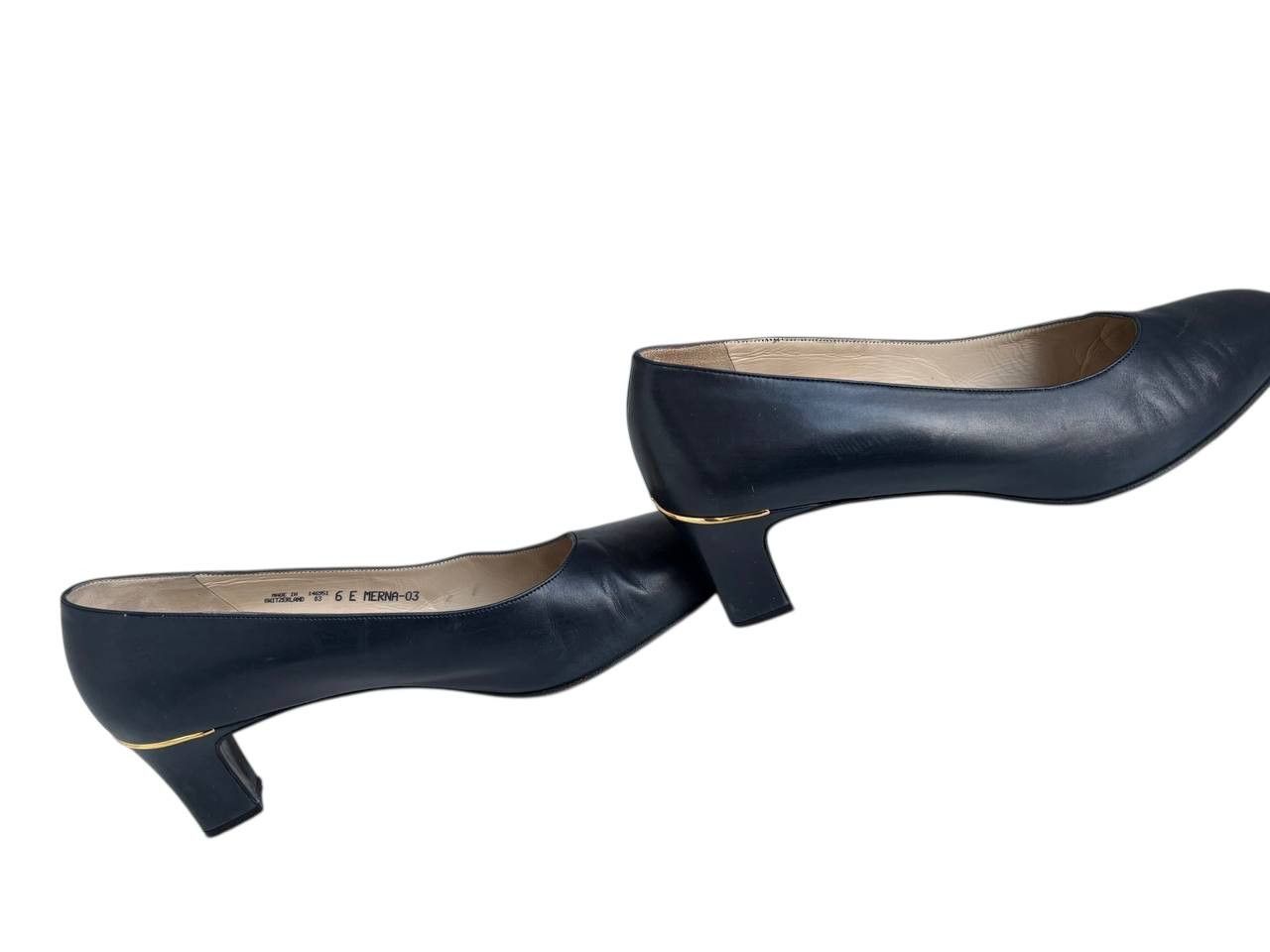 Bally W's Bally Leather Formal Flats Heel Shoes Pumps MERNA-03 6 E Size US 6 / IT 36 - 3 Thumbnail