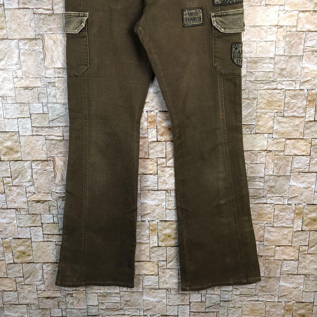 Japanese Brand Sarah Band Brown Cargo Multipocket Pants #A590 Size US 31 - 3 Thumbnail