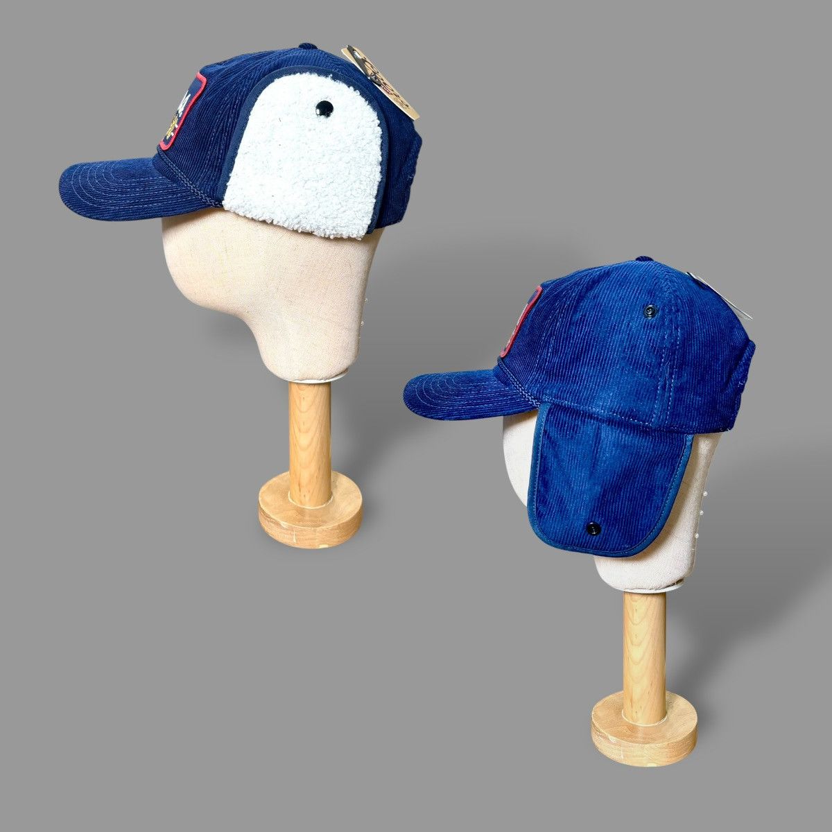 Mad Engine Mad Engine Coors Banquet Mens Blue Corduroy Trapper Hat OS Size ONE SIZE - 9 Thumbnail