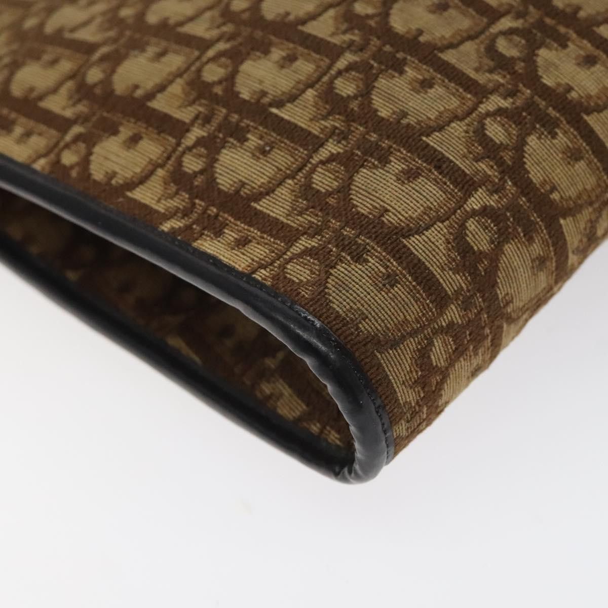 Dior DIOR Trotter Canvas Shoulder Bag Brown Gold Size ONE SIZE - 16 Thumbnail
