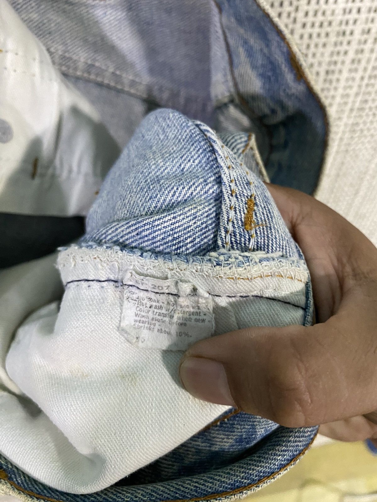 Levi's Vintage levis 80s 501 denim distressed Size US 33 - 9 Thumbnail