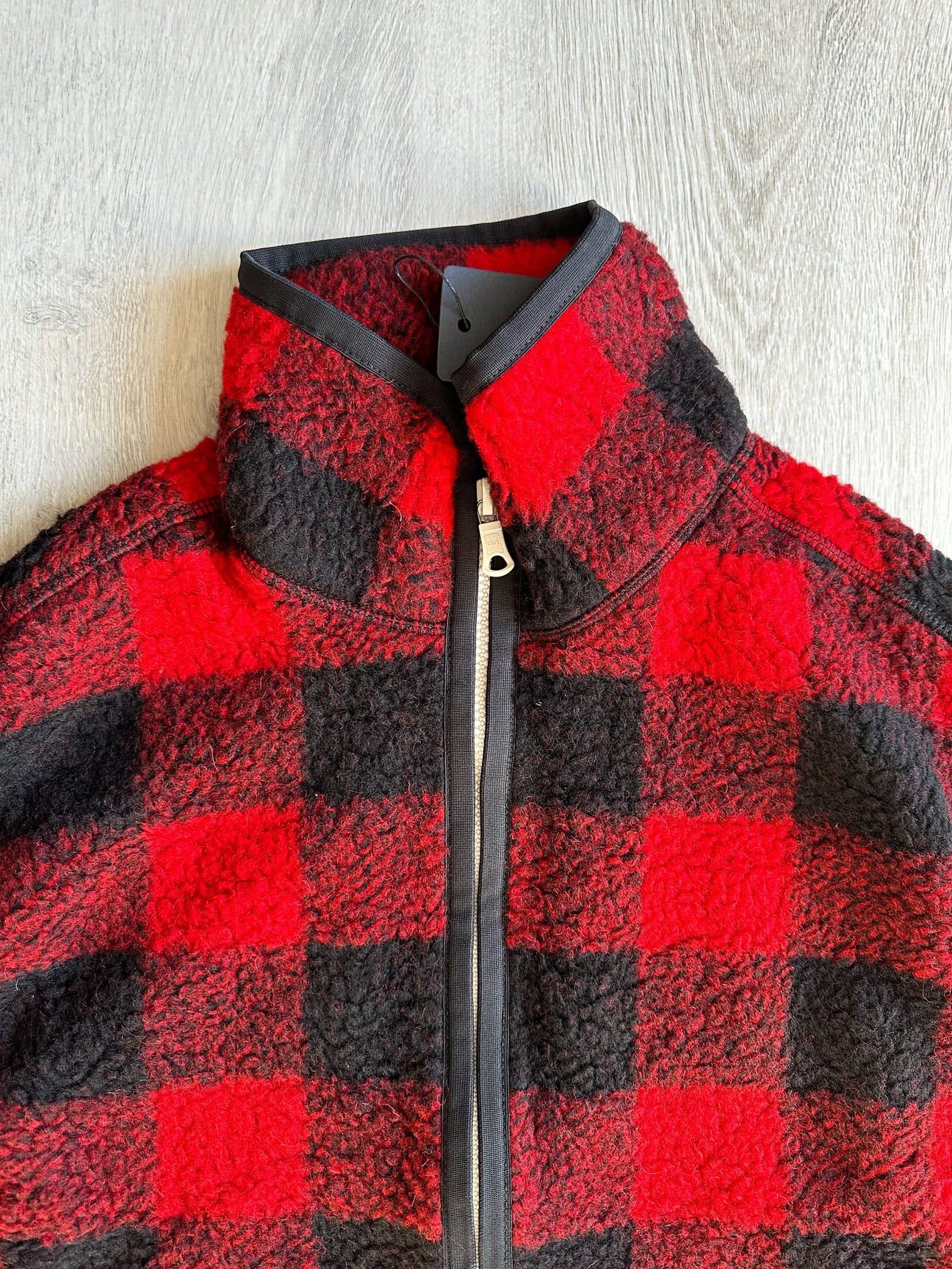 Drake's Drake's Buffalo Check Wool Bouclé Vest Gilet In Red Black Size US M / EU 48-50 / 2 - 3 Thumbnail