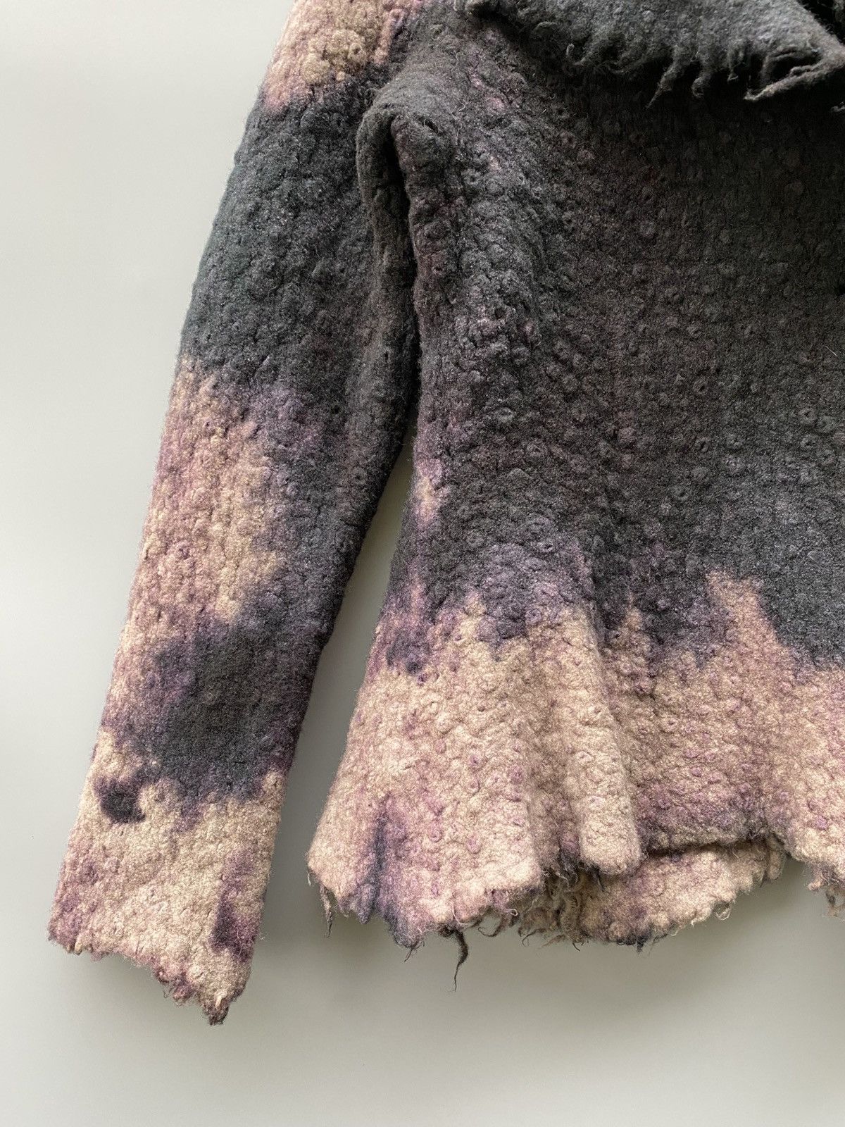 Japanese Brand A/W 1998 - Yoshiki Hishinuma- Gradient Dyed Wool Jacket Size S / US 4 / IT 40 - 4 Thumbnail