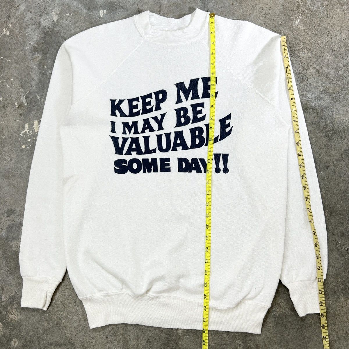 Vintage 1980s Wording Sweatshirt Size US L / EU 52-54 / 3 - 8 Thumbnail