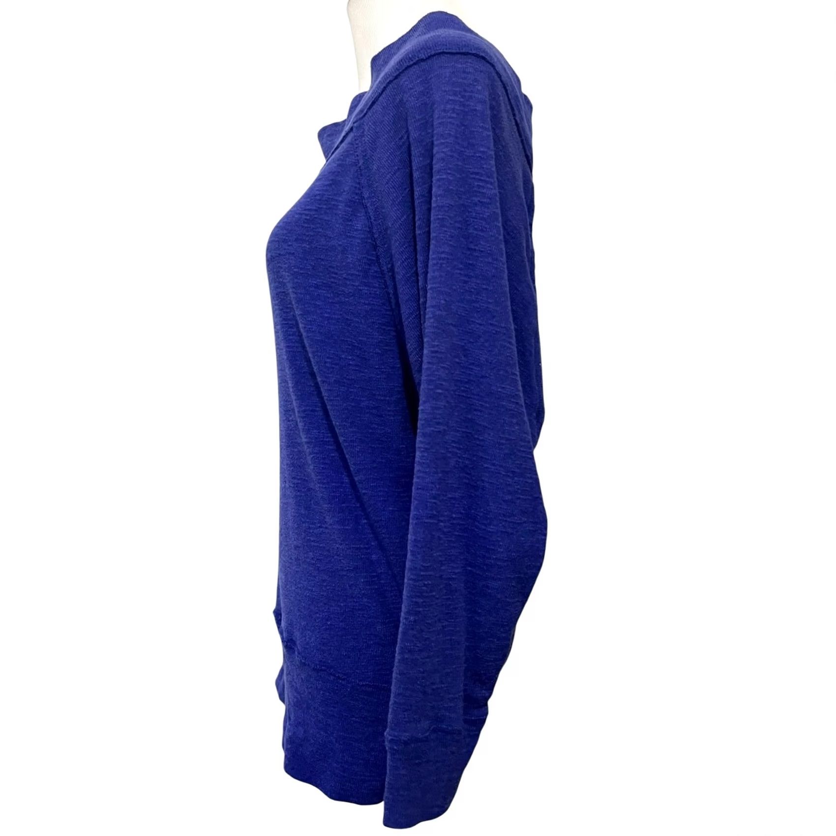 Vintage We The Free Blue Off Shoulder Long Sleeve Top Womens M Size M / US 6-8 / IT 42-44 - 6 Thumbnail