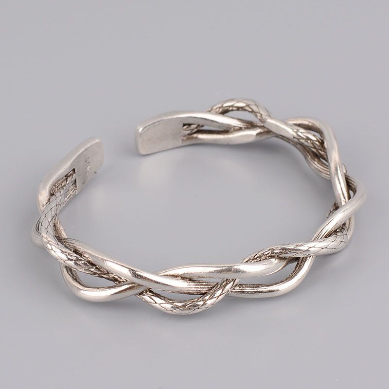 Jewelry Creative Hollow Wavy Twist Bracelet Size ONE SIZE - 2 Thumbnail