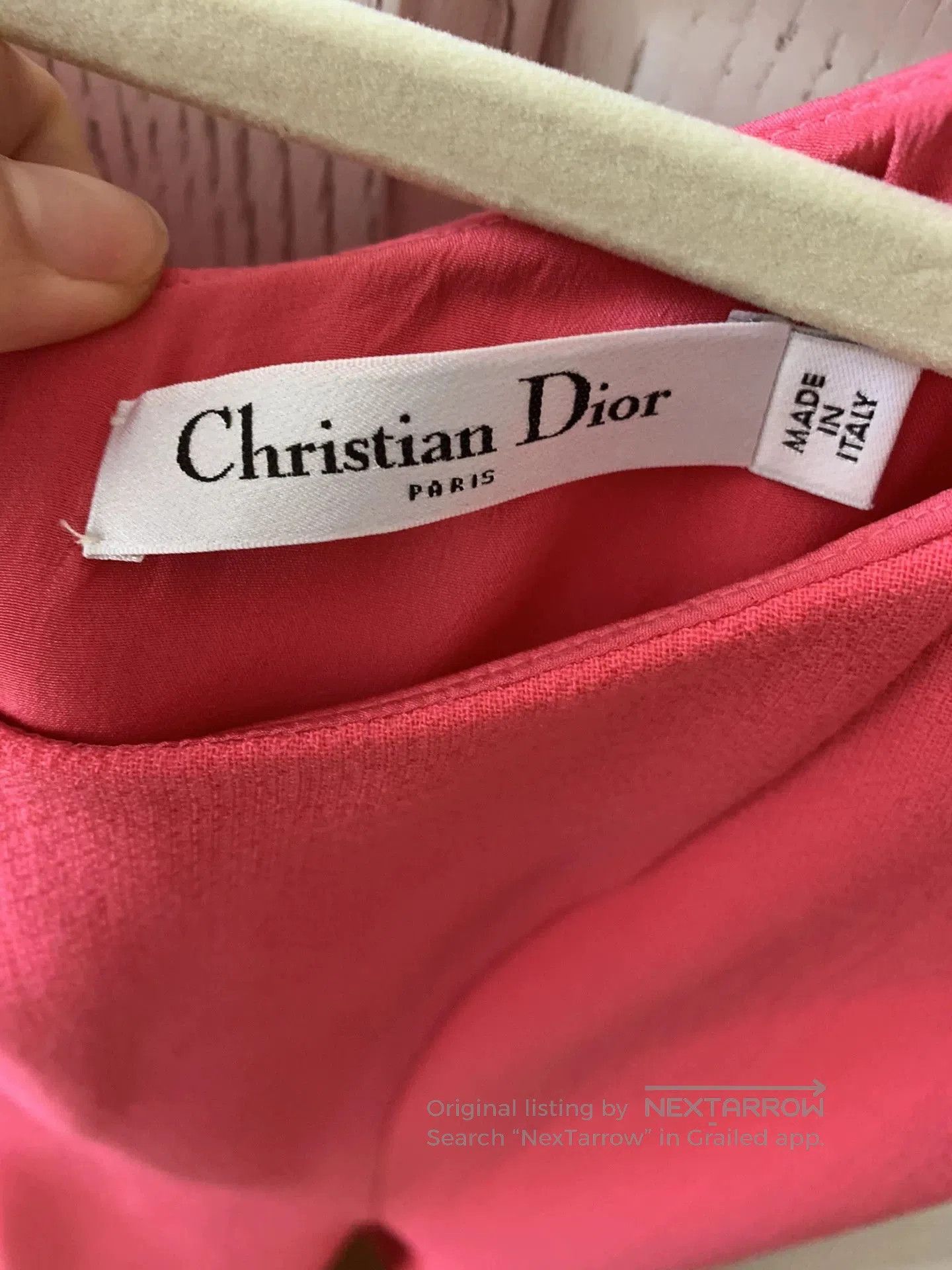 Dior Dior Coral Pink Square Neck Dress. Size M / US 6-8 / IT 42-44 - 2 Thumbnail