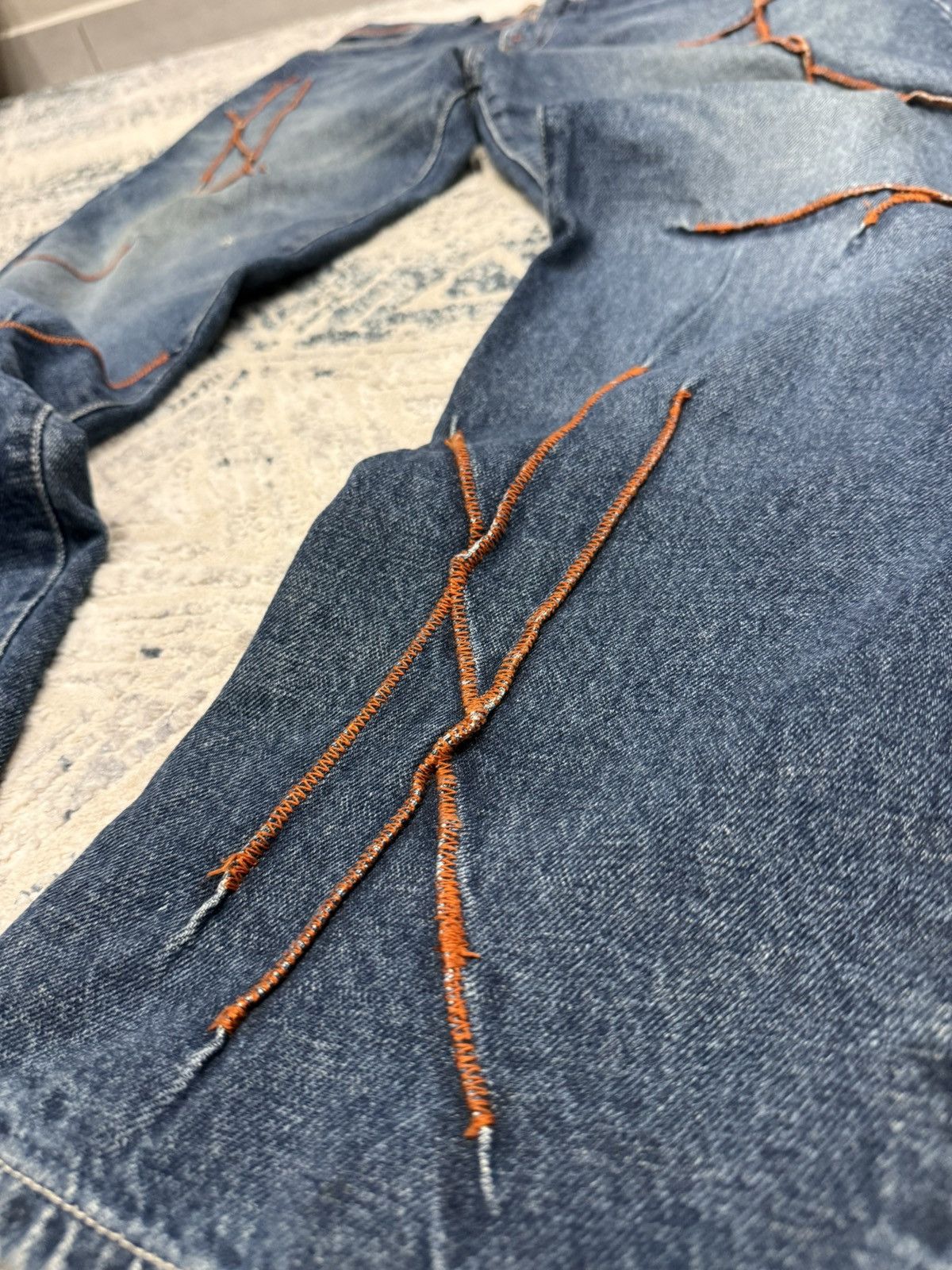 Akademiks Y2K Akademiks Baggy Fit Orange Stitched Accents Size US 36 / EU 52 - 5 Thumbnail