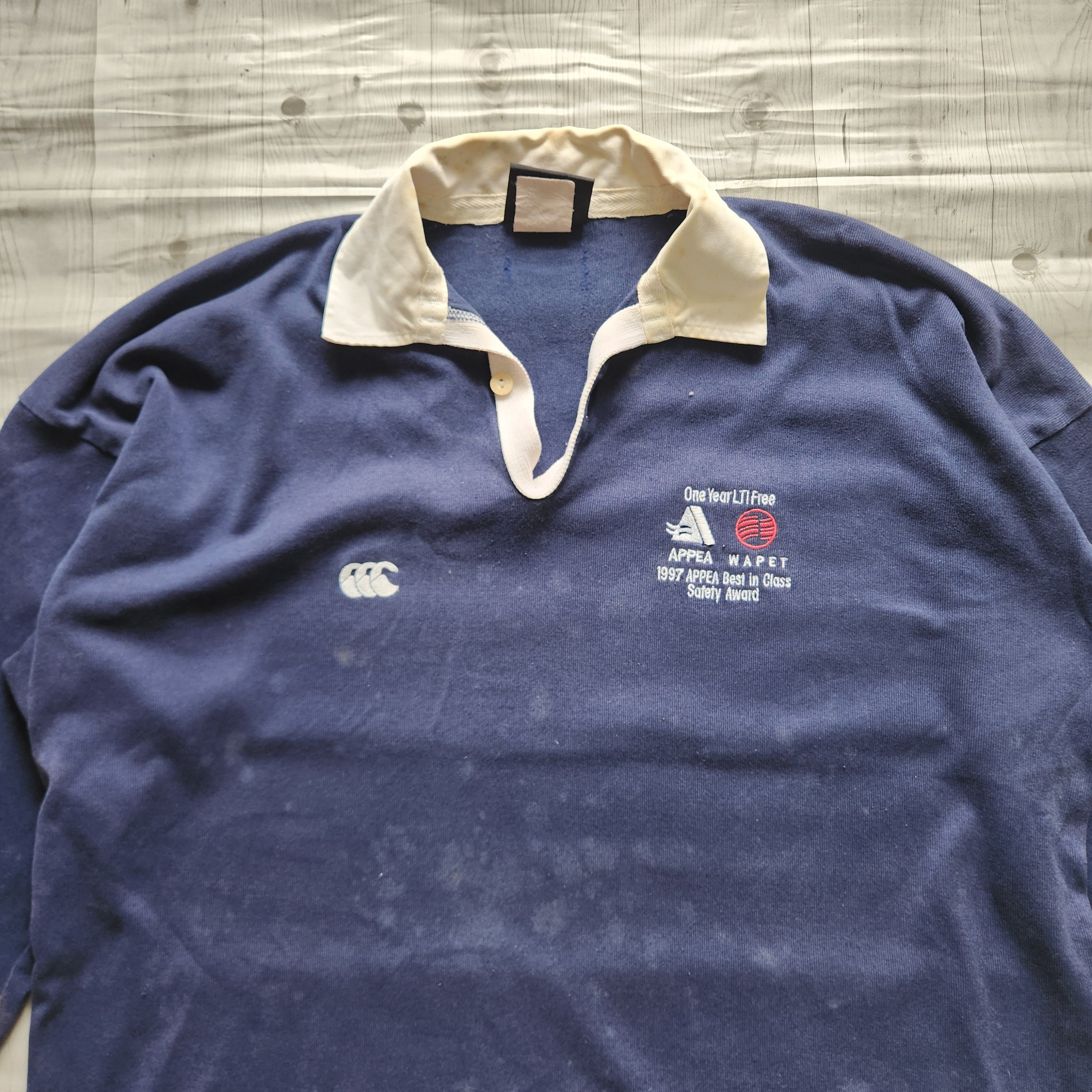 Canterbury of New Zealand Vintage 1997 Canterbury Rugby Polo Long Sleeves Size US XL / EU 56 / 4 - 3 Thumbnail