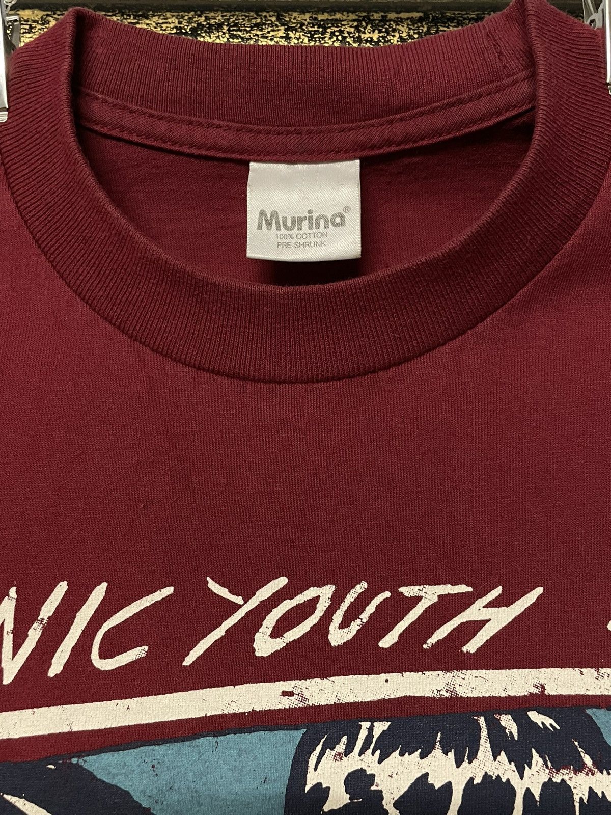 Band Tees Vintage Late 90s Sonic Youth Goo Noise Rock Distressed Tee Size US M / EU 48-50 / 2 - 13 Thumbnail