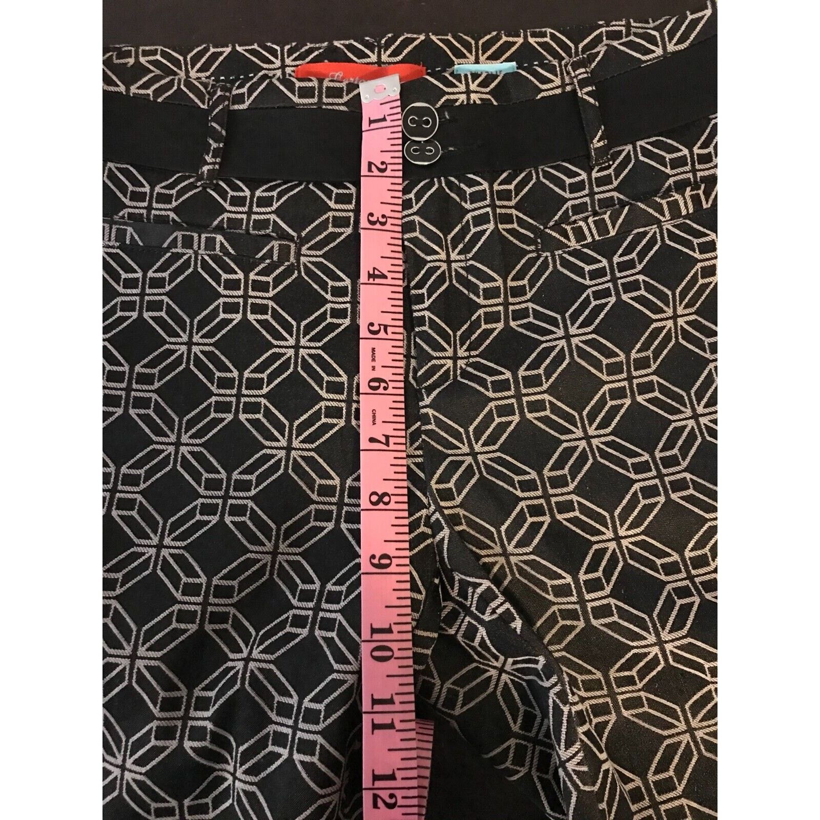 Anthropologie Anthropologie Cartonnier Charlie Black/Beige Ankle Pants Size 27" / US 4 / IT 40 - 8 Thumbnail