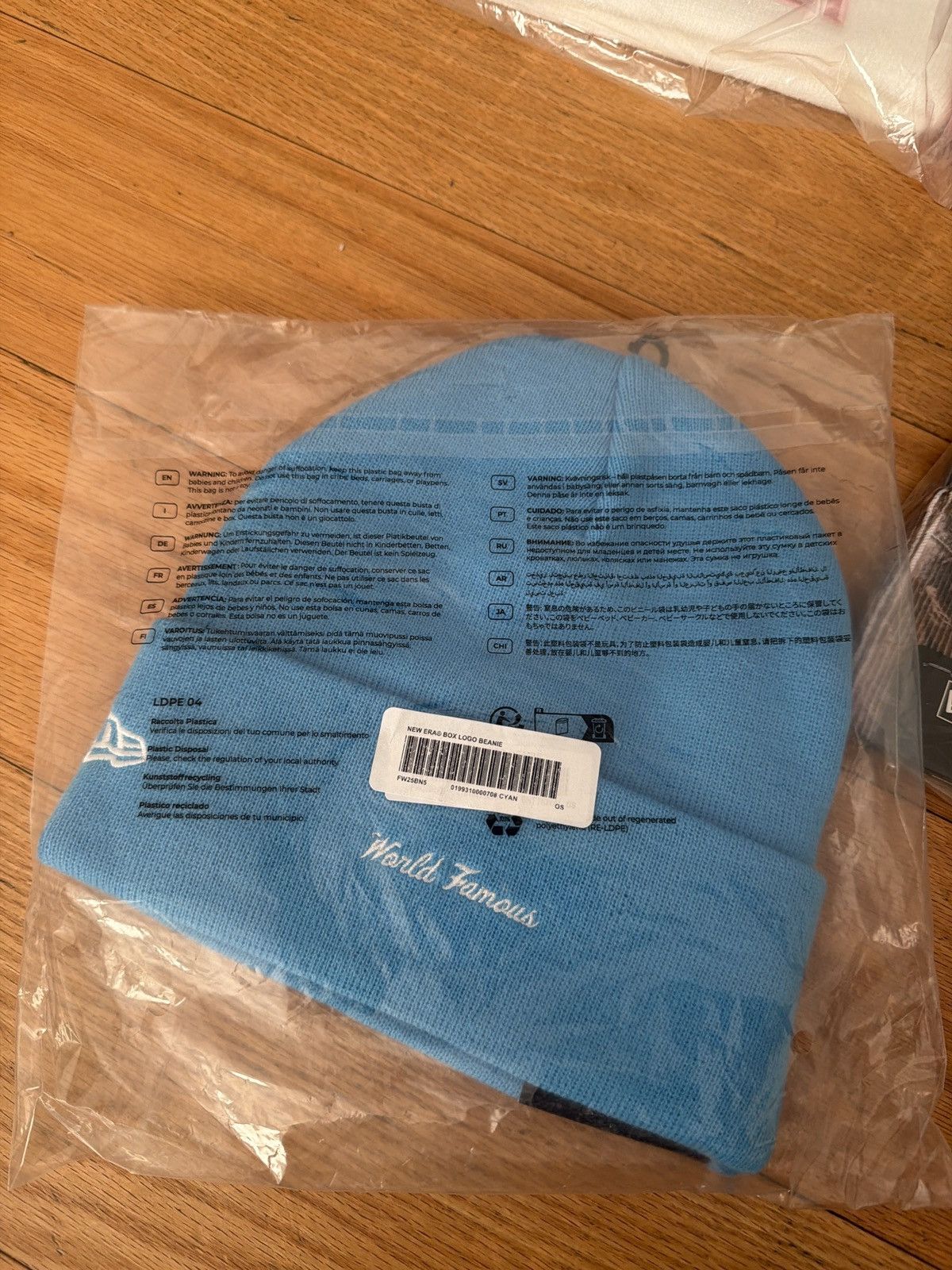 Supreme Supreme new era box logo beanie cyan blue Size ONE SIZE - 2 Thumbnail