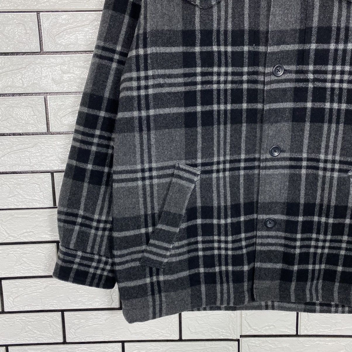 Japanese Brand Vintage Wool Jacket Eddie Bauer Tartan Design Issey Miyake Size US S / EU 44-46 / 1 - 5 Thumbnail