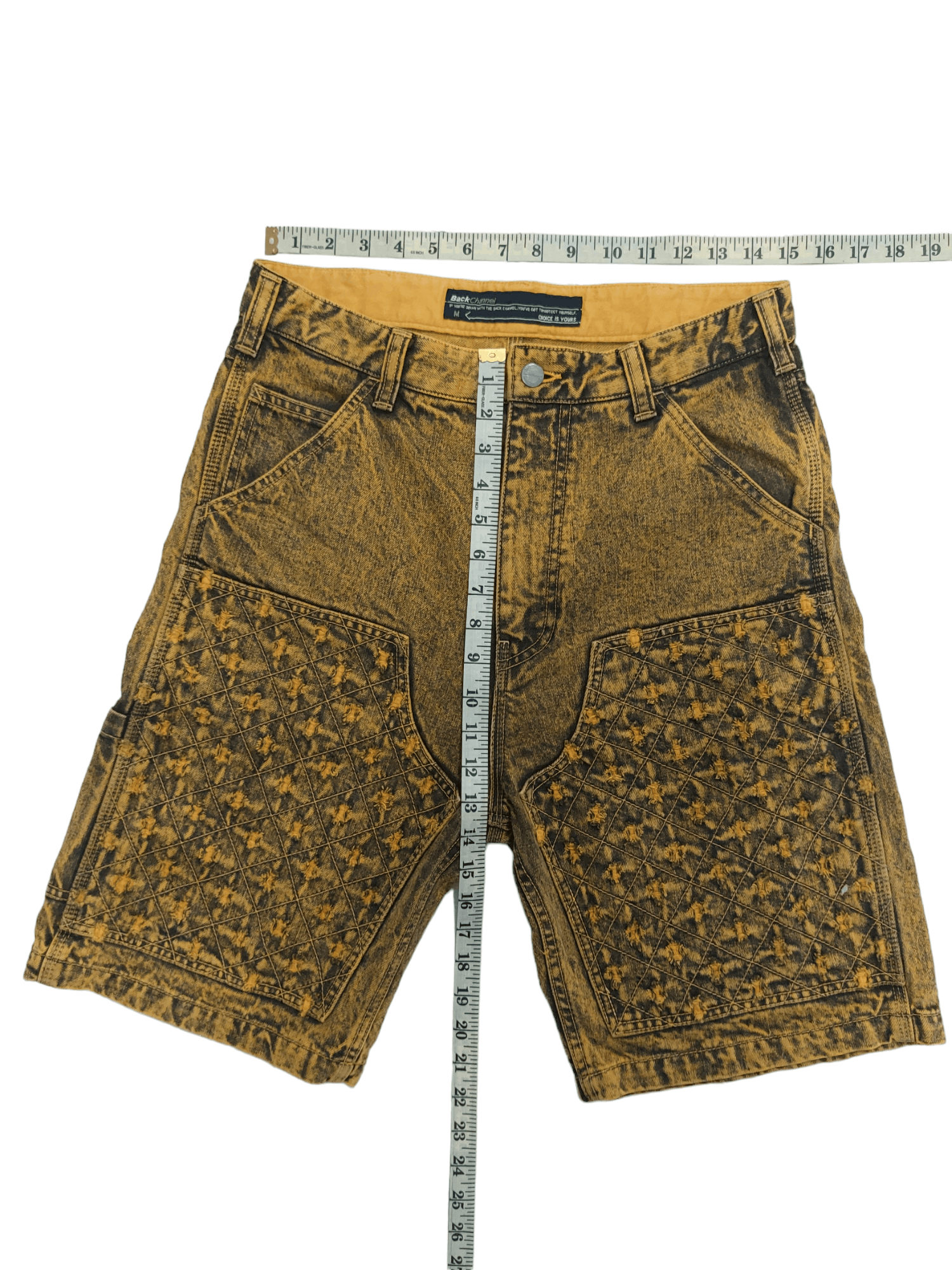 Japanese Brand Back Channel Double Knee Art Short Pants Size US 30 / EU 46 - 12 Thumbnail