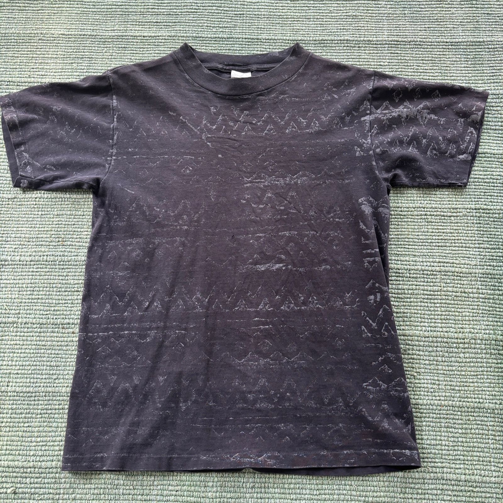 Ocean Pacific × Vintage 80s Vintage Ocean Pacific Faded Black AOP Surf Tee Size US M / EU 48-50 / 2 - 1 Thumbnail