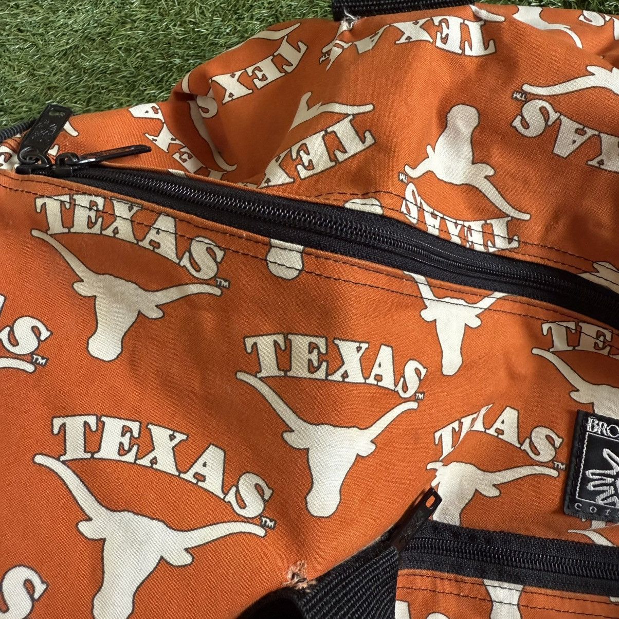 Vintage Vintage Texas Longhorns Duffle Bag Orange Broad Bay Cotton Size ONE SIZE - 9 Thumbnail