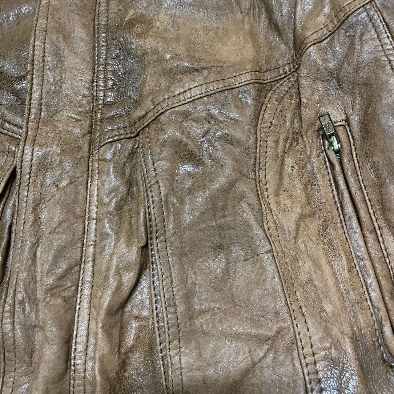 Genuine Leather Vintage 00's Real Leather Bomber Style Jacket Size US L / EU 52-54 / 3 - 7 Thumbnail