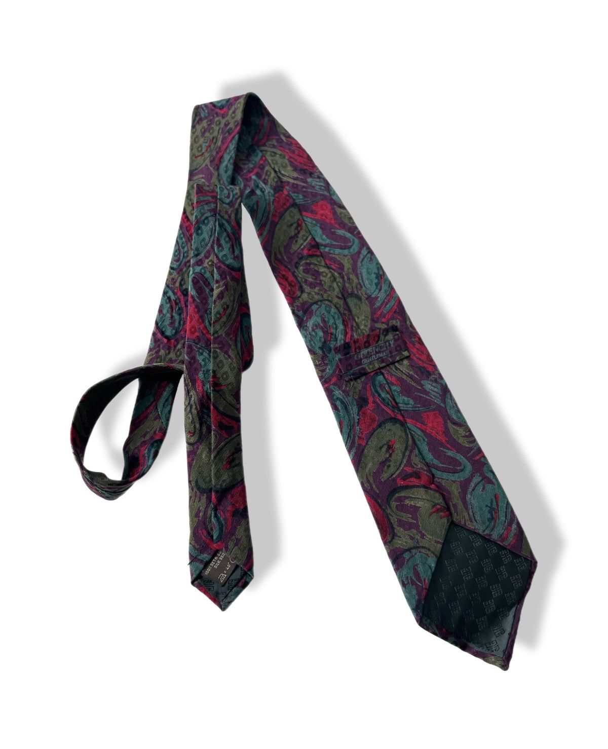 Givenchy Vintage GIVENCHY Gentleman Silk Tie Paisley Print Size ONE SIZE - 1 Thumbnail