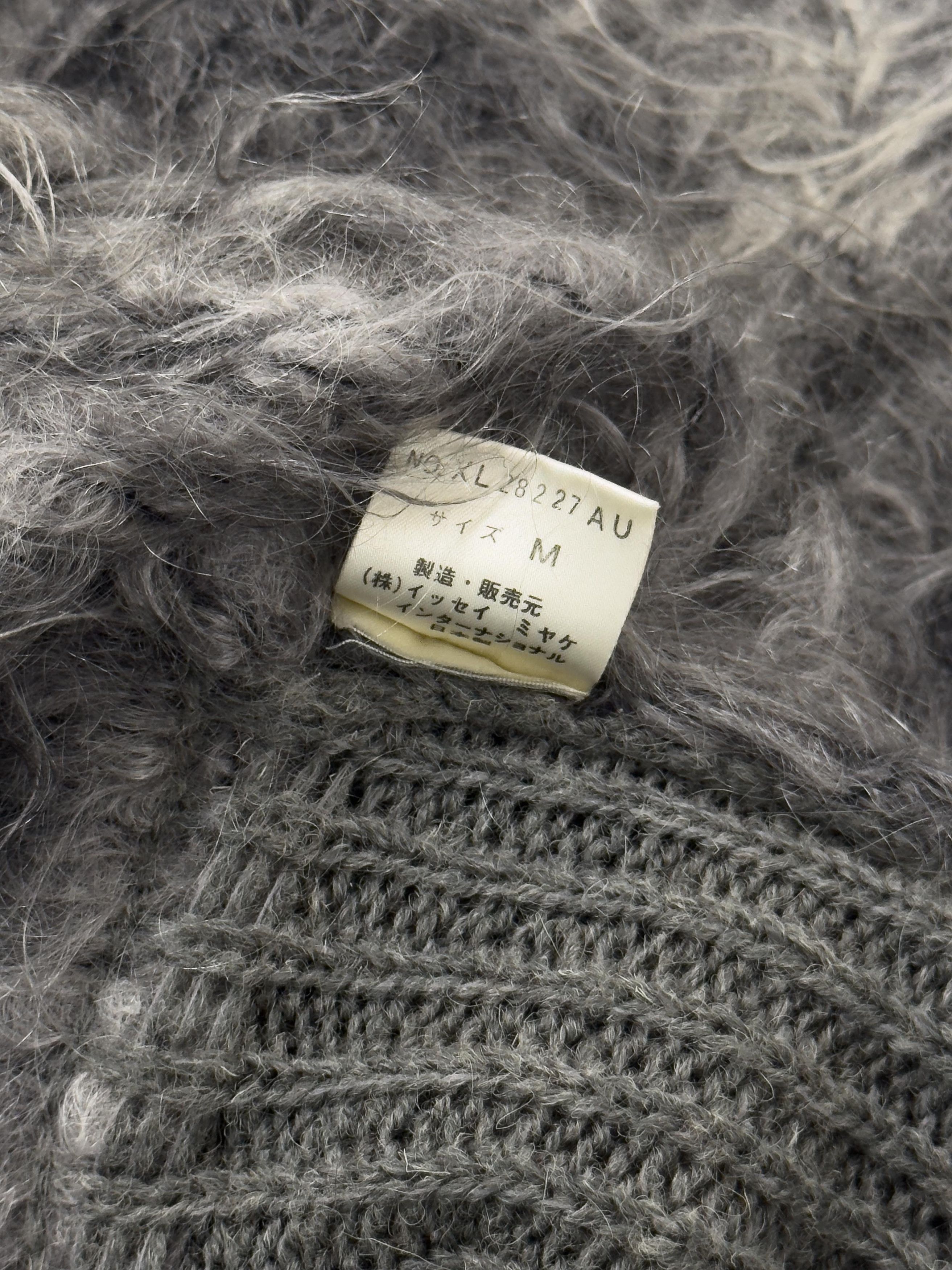 Issey Miyake 80s Issey Miyake Asymmetric Mohair Texture Sweater Size M / US 6-8 / IT 42-44 - 7 Thumbnail