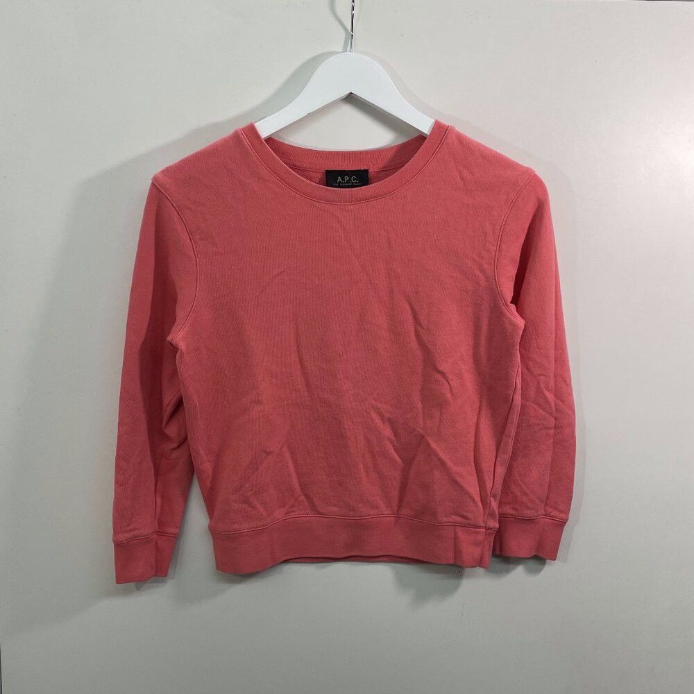 A.P.C. APC Pink sweatshirt Size US S / EU 44-46 / 1 - 1 Thumbnail