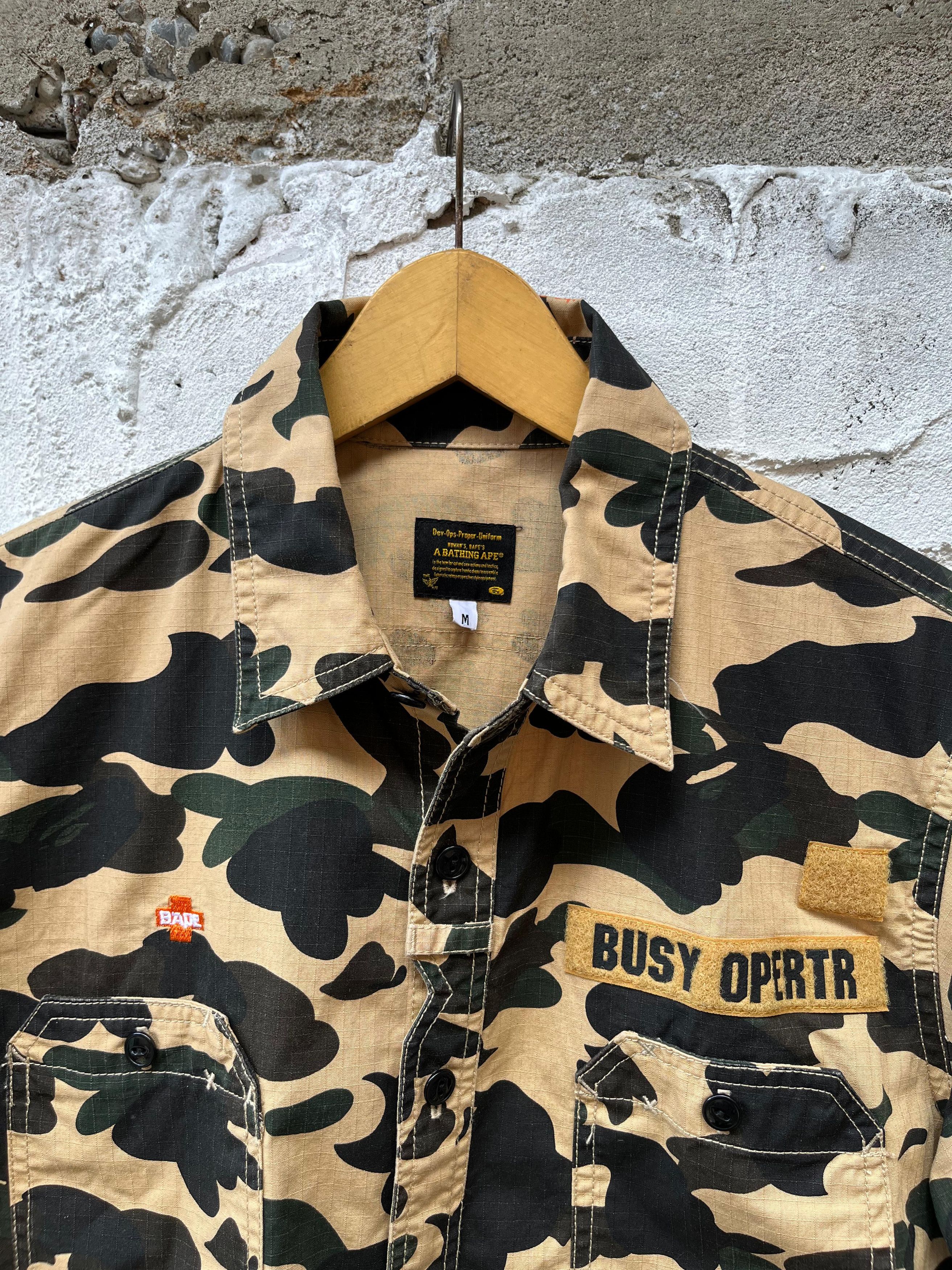 Bape A Bathing Ape Button Up Camoflauge Shirt Size US M / EU 48-50 / 2 - 6 Thumbnail