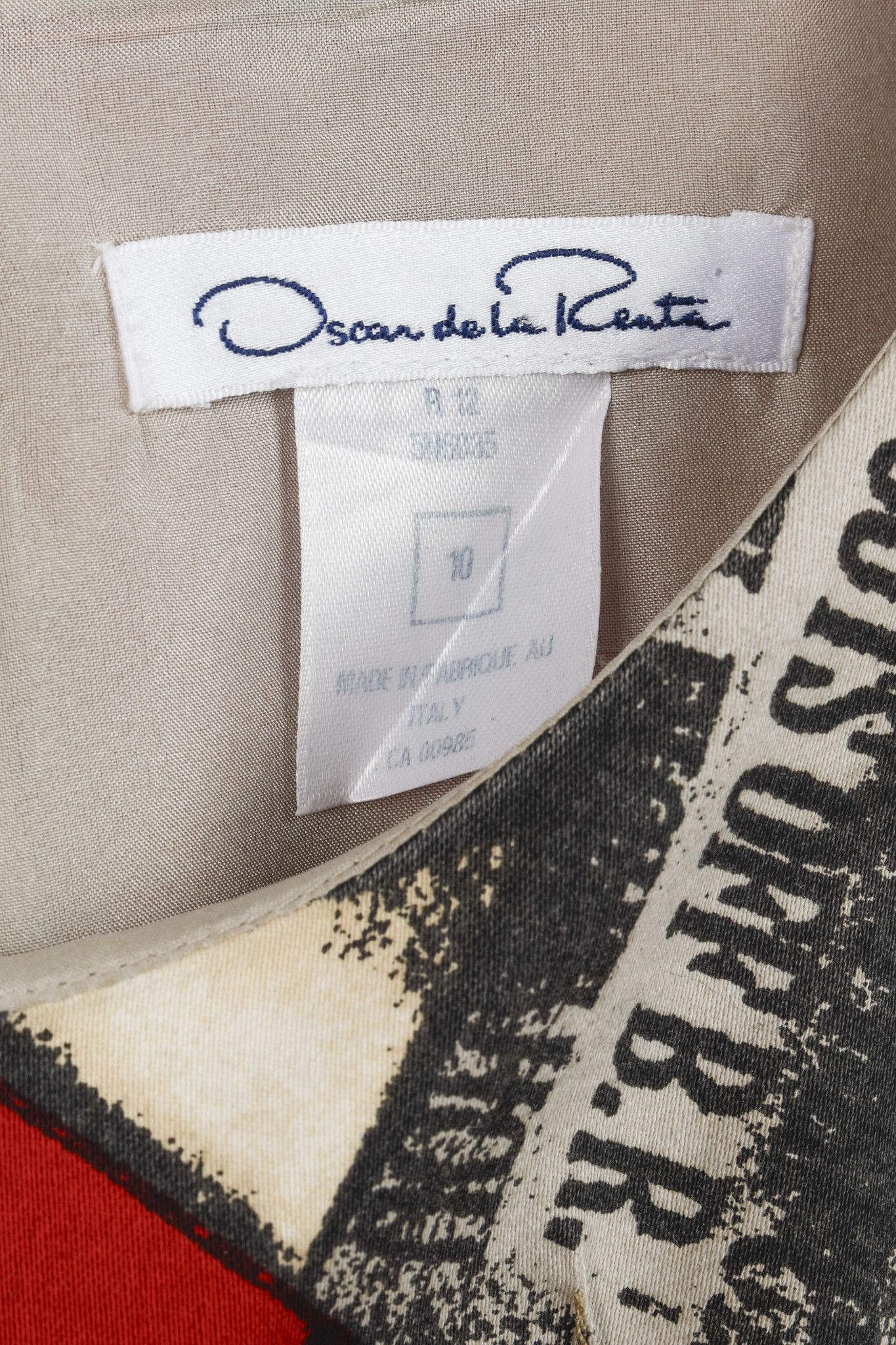 Oscar De La Renta Oscar de la Renta Resort 2015 Abstract-Print Dress Size M / US 6-8 / IT 42-44 - 4 Thumbnail