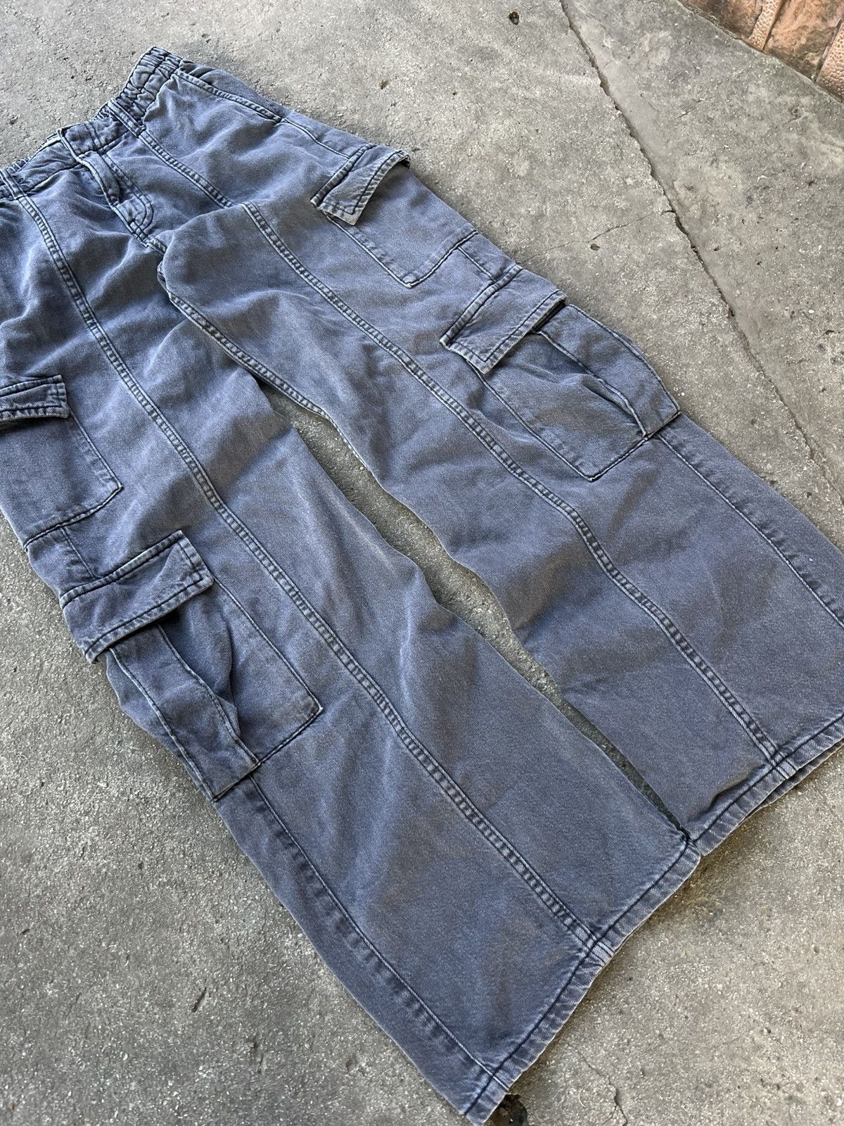 If Six Was Nine VINTAGE BERSHKA CARGGO PANTS BAGGY IF SIX WAS NINE TRIBAL Size US 28 / EU 44 - 4 Thumbnail