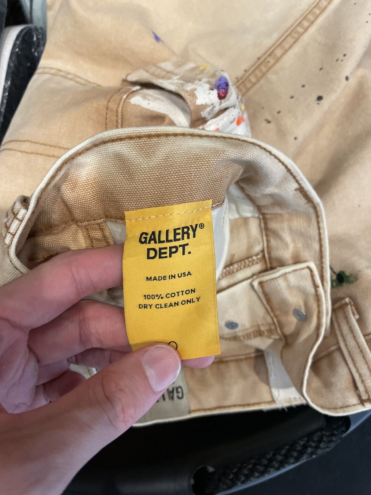 Gallery Dept. Gallery Dept. Carpenter Shorts Tan Size US 33 - 8 Thumbnail
