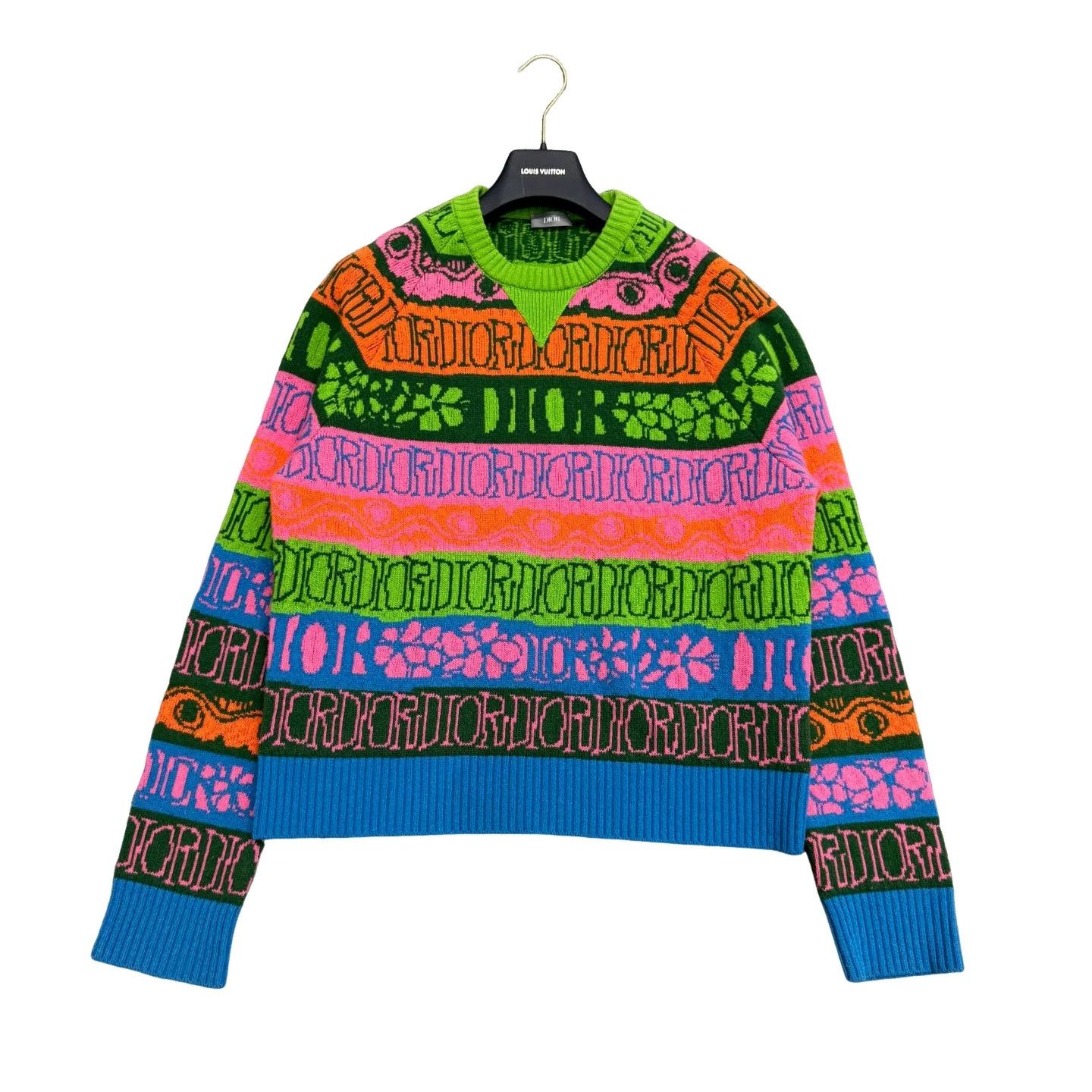 Dior Dior x Stussy Logo Wool Sweater Size M Size US M / EU 48-50 / 2 - 1 Thumbnail