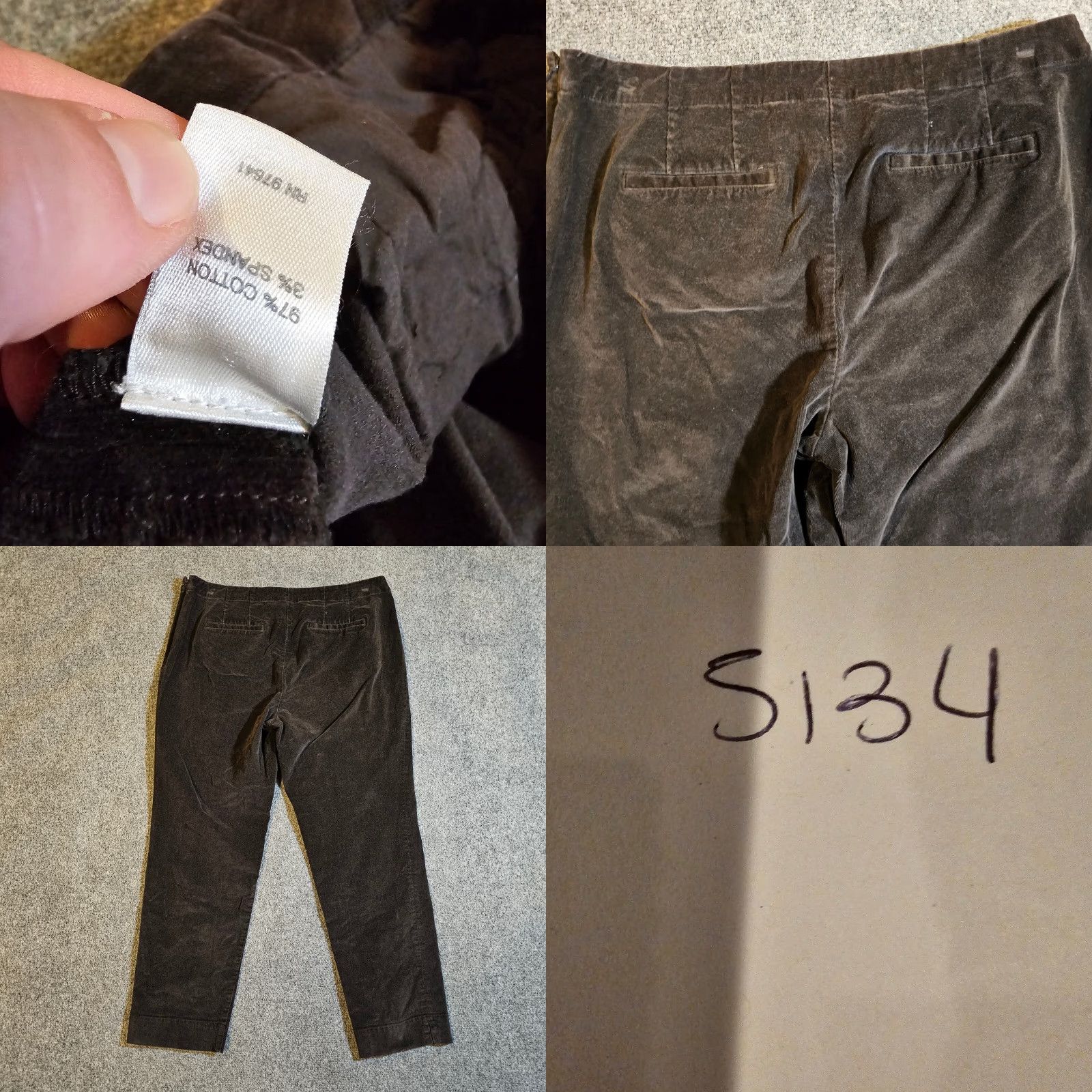 J. Jill J. Jill Pants Womens 18 Brown Corduroy Tapered Stretch Casual Dress Pants Plus Womens Size 40" / US 18 - 8 Thumbnail