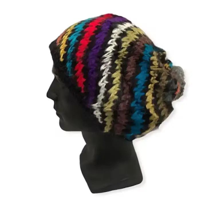 Beams Plus × Japanese Brand Japanese Brand BeamsBoy Knit Multicolour Beanie Hat Size ONE SIZE - 2 Thumbnail