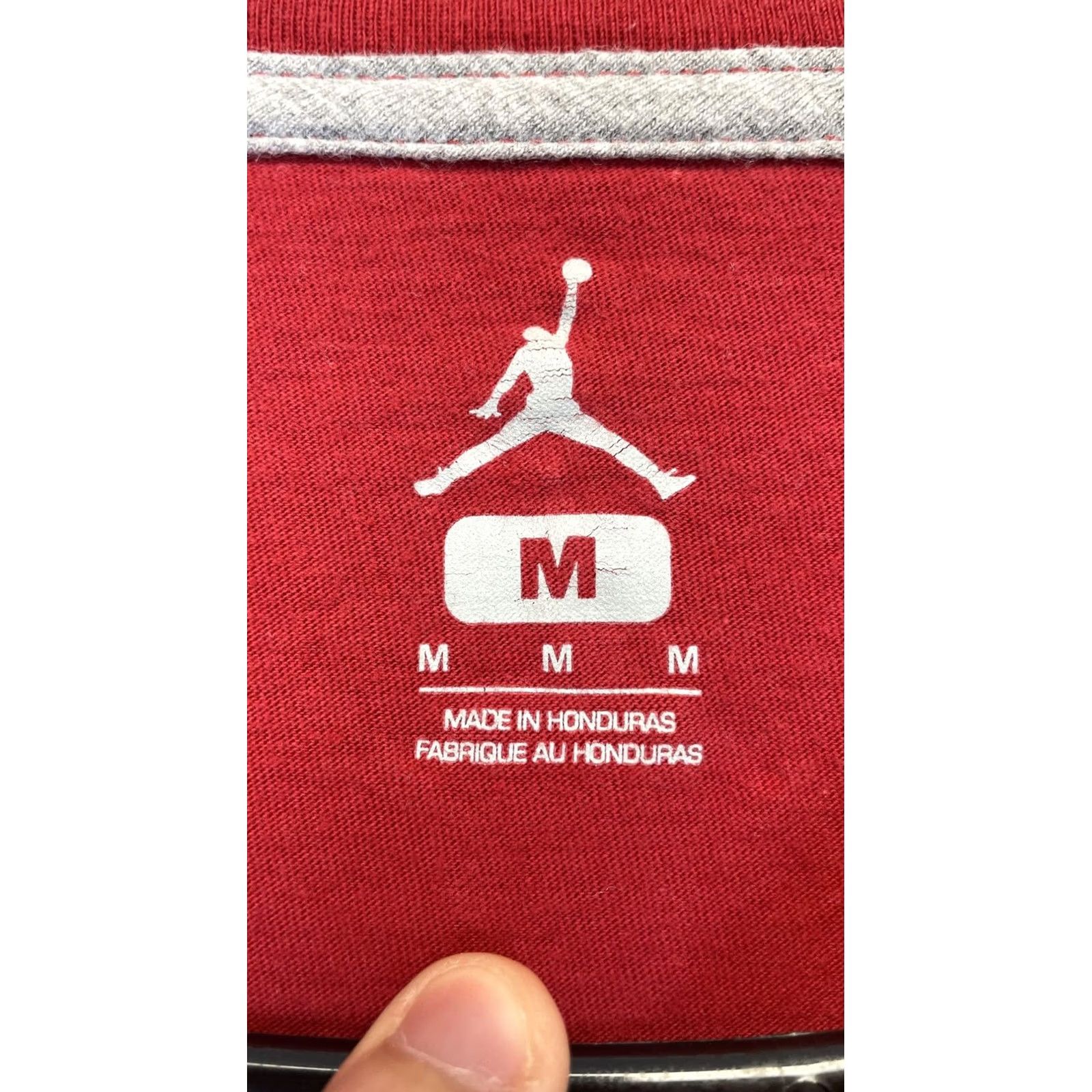 Jordan Brand Jordan Shirt Mens Medium Red Air Jordan Has Landed Graphic Tee Jumpman Nike Size US M / EU 48-50 / 2 - 3 Thumbnail