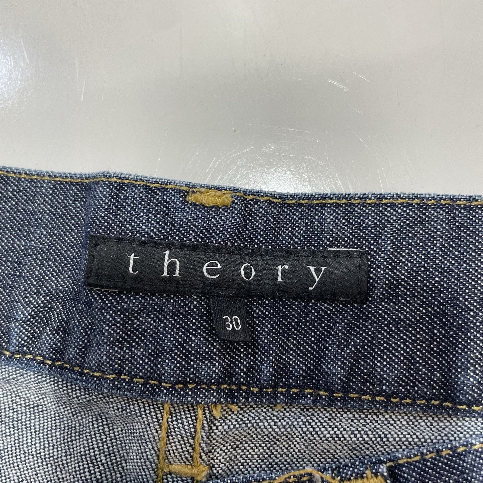 Theory Theory Dark Blue Wash Straight-Leg Jeans Men’s Size 30x28 Size US 30 / EU 46 - 8 Thumbnail