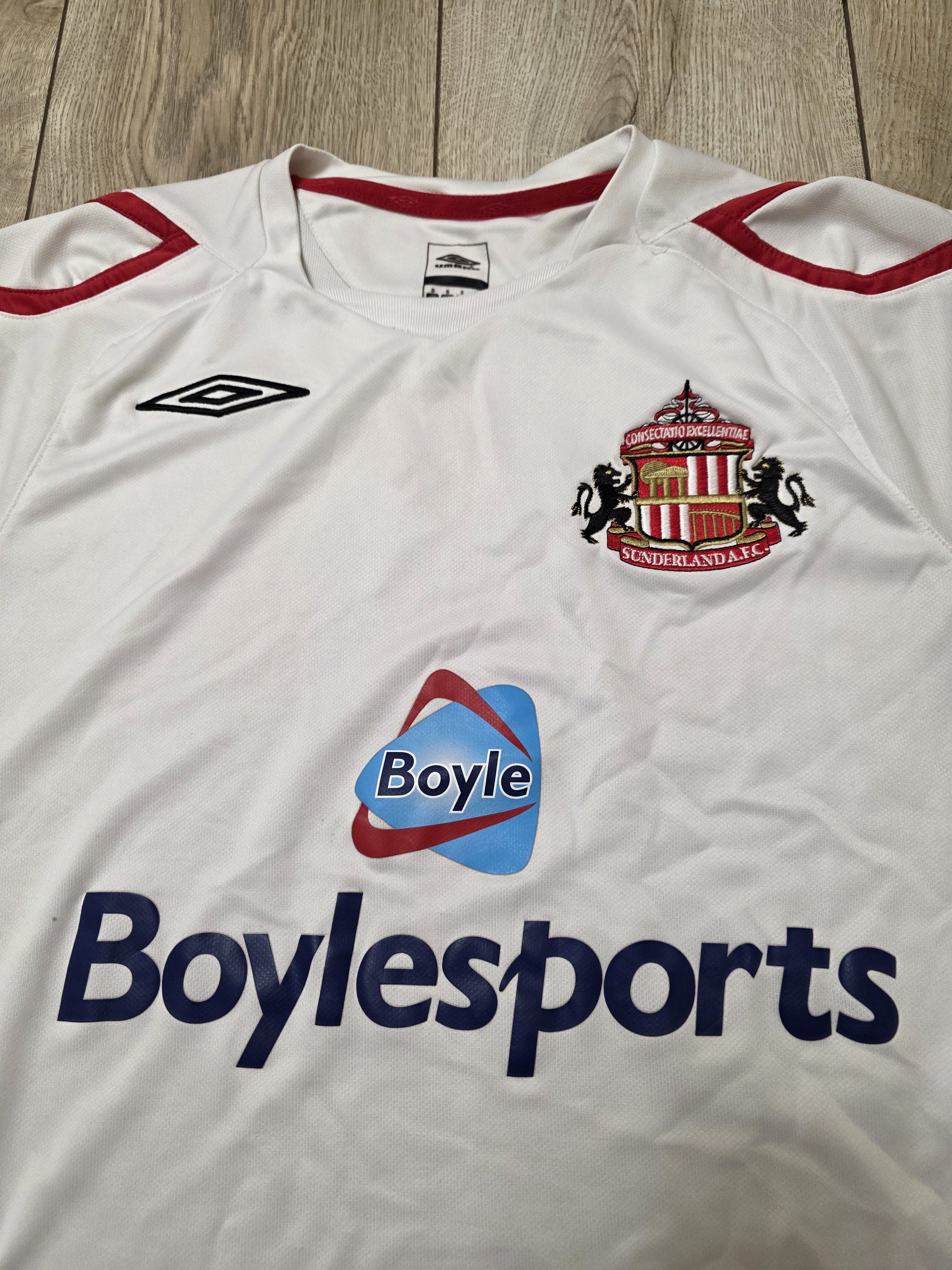 Umbro SUNDERLAND 2007 2008 AWAY FOOTBALL SHIRT SOCCER JERSEY Size US S / EU 44-46 / 1 - 3 Thumbnail