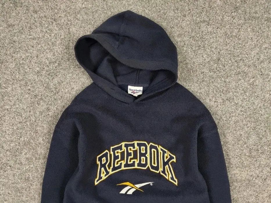 Reebok Vintage 90s Reebok Fleece Hoodie Embroidered Center Logo Size US S / EU 44-46 / 1 - 2 Thumbnail