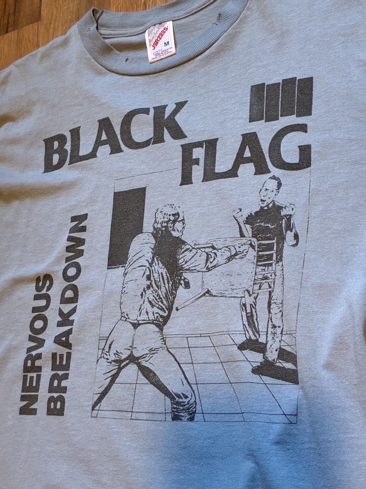 Vintage Vintage Black Flag Nervous Breakdown Tshirt Size US M / EU 48-50 / 2 - 10 Thumbnail