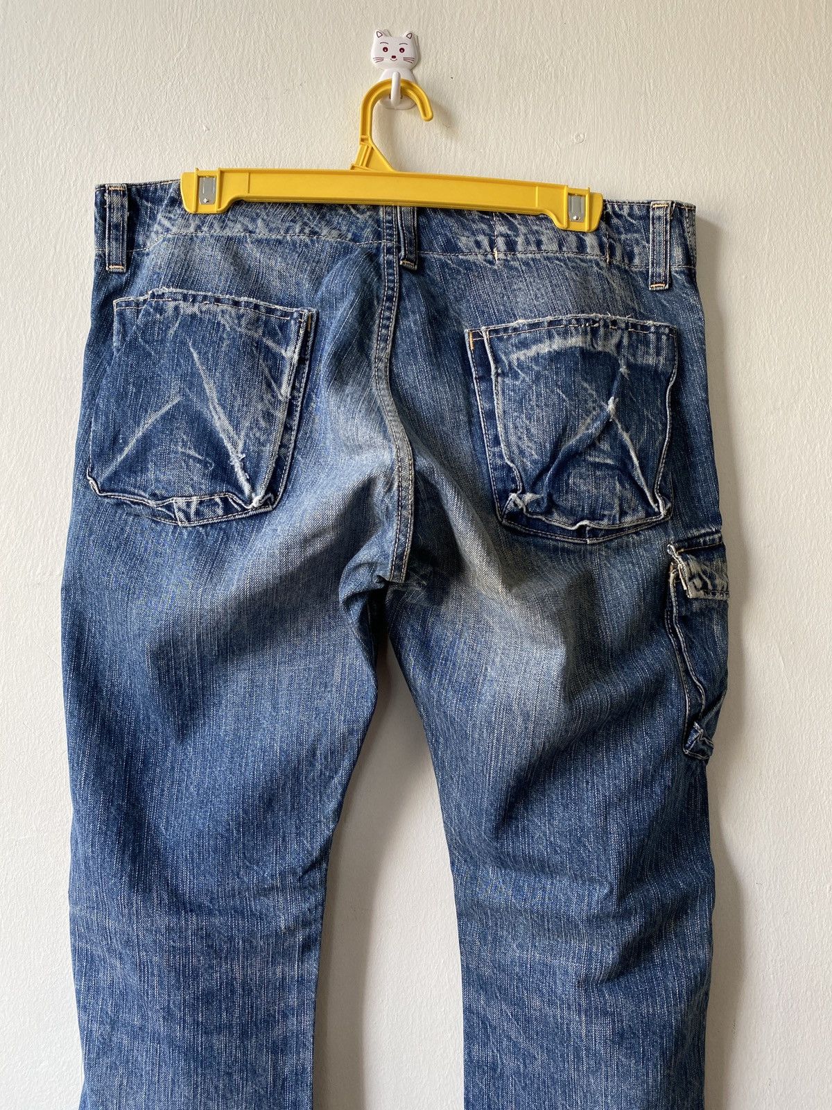 Japanese Brand John Bull Cargo Distressed Denim