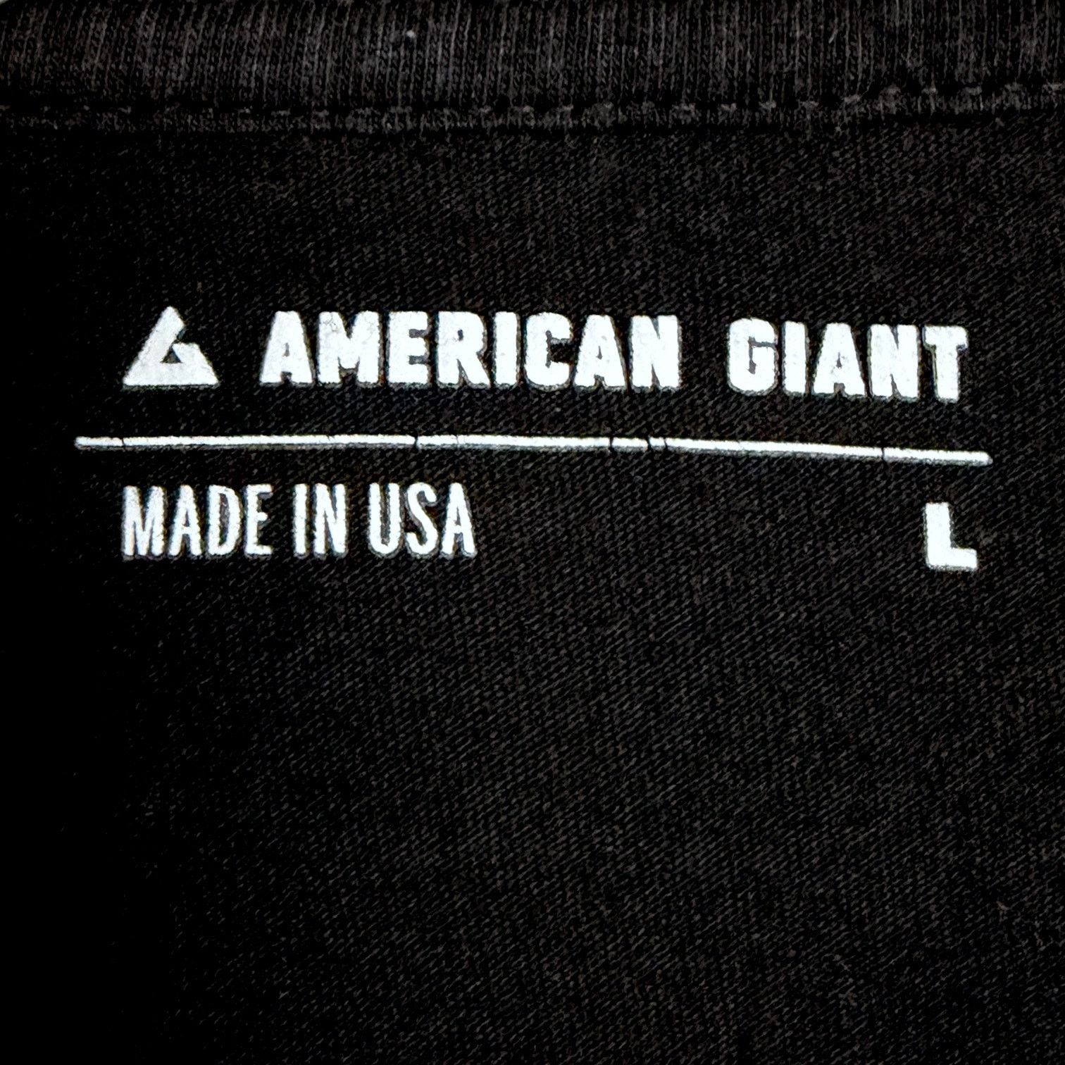 American Giant American Giant Black on Black Embroidered Logo T USA Size L Size US L / EU 52-54 / 3 - 3 Thumbnail