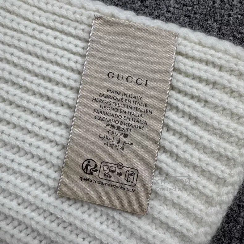 Gucci Gucci Logo Logo Woollen Scarf Size ONE SIZE - 5 Thumbnail