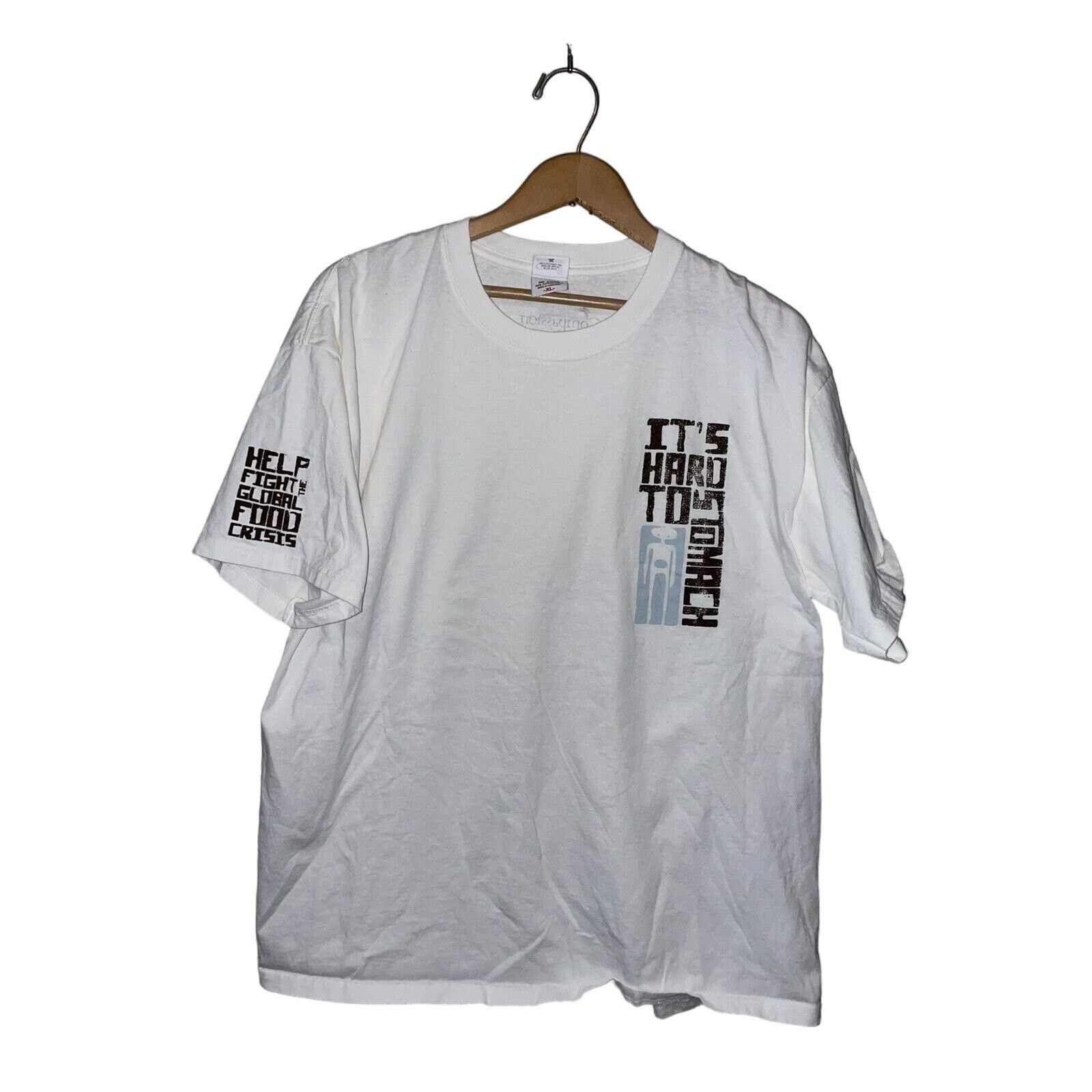 Anvil Vintage Jesus Shirt Help Fight The Global Food Crisis Tee XL Size US XL / EU 56 / 4 - 1 Thumbnail