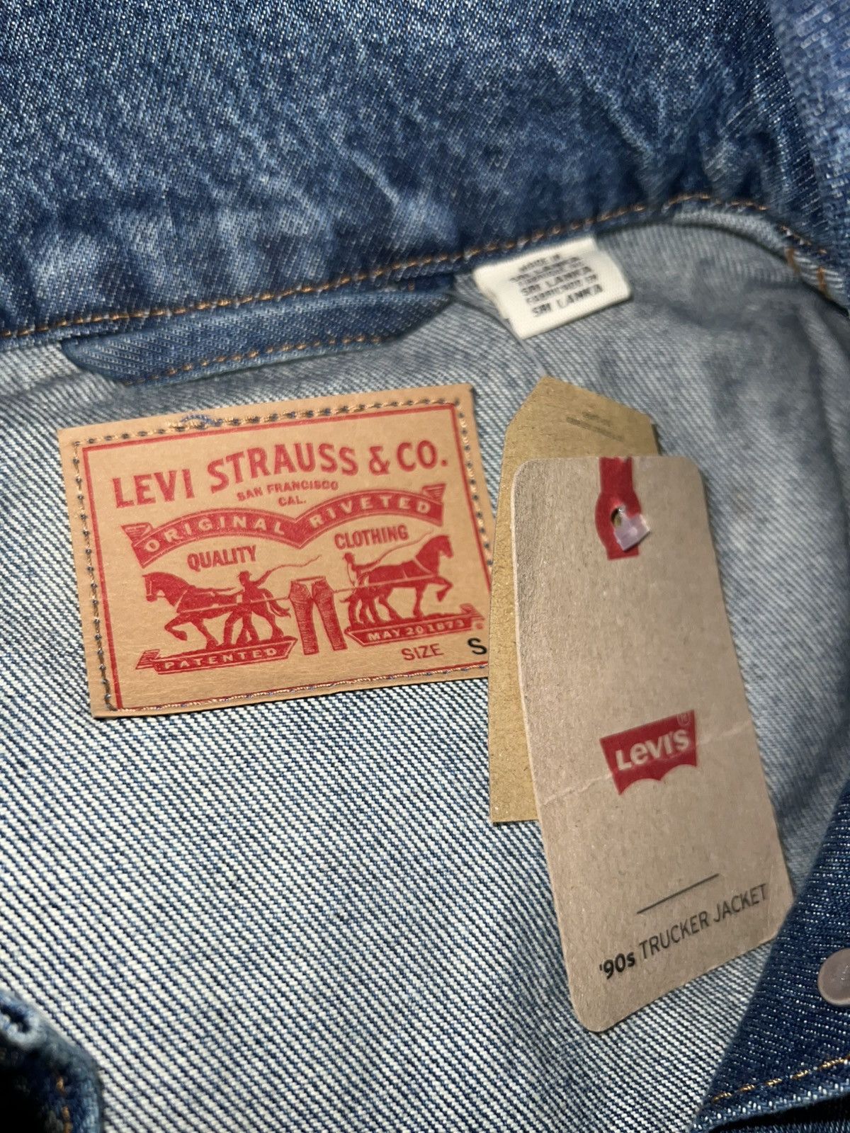 Levi's Levi’s Medium Wash 90s Trucker Denim Jean Jacket Brand New Size US S / EU 44-46 / 1 - 5 Thumbnail