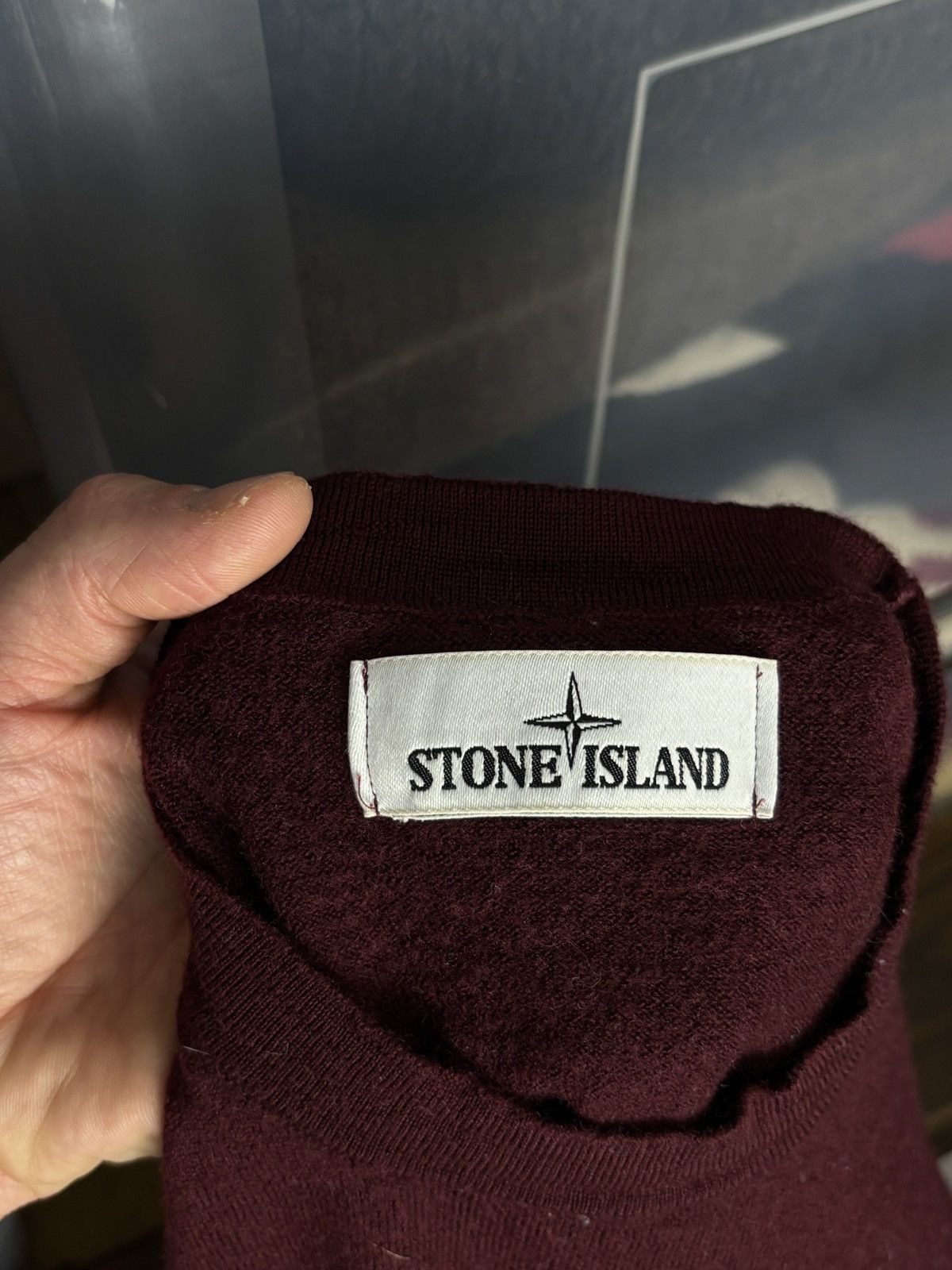 Stone Island Stone Island burgundy sweater Size S / US 4 / IT 40 - 9 Thumbnail