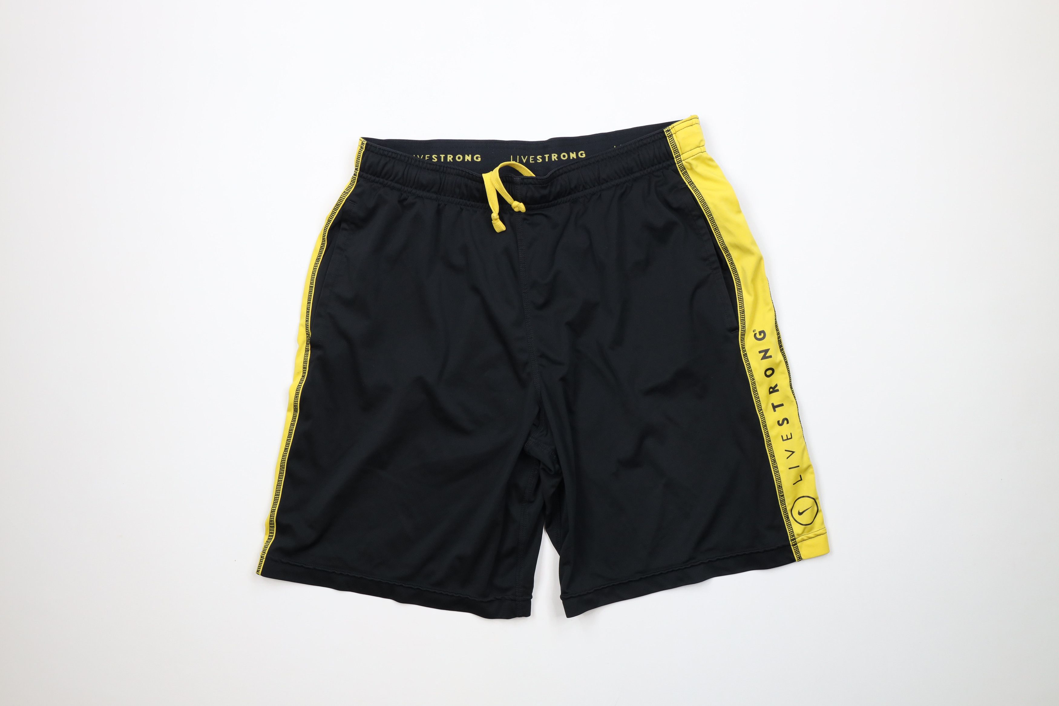 Vintage Nike Livestrong Lance Armstrong Gym Shorts Black