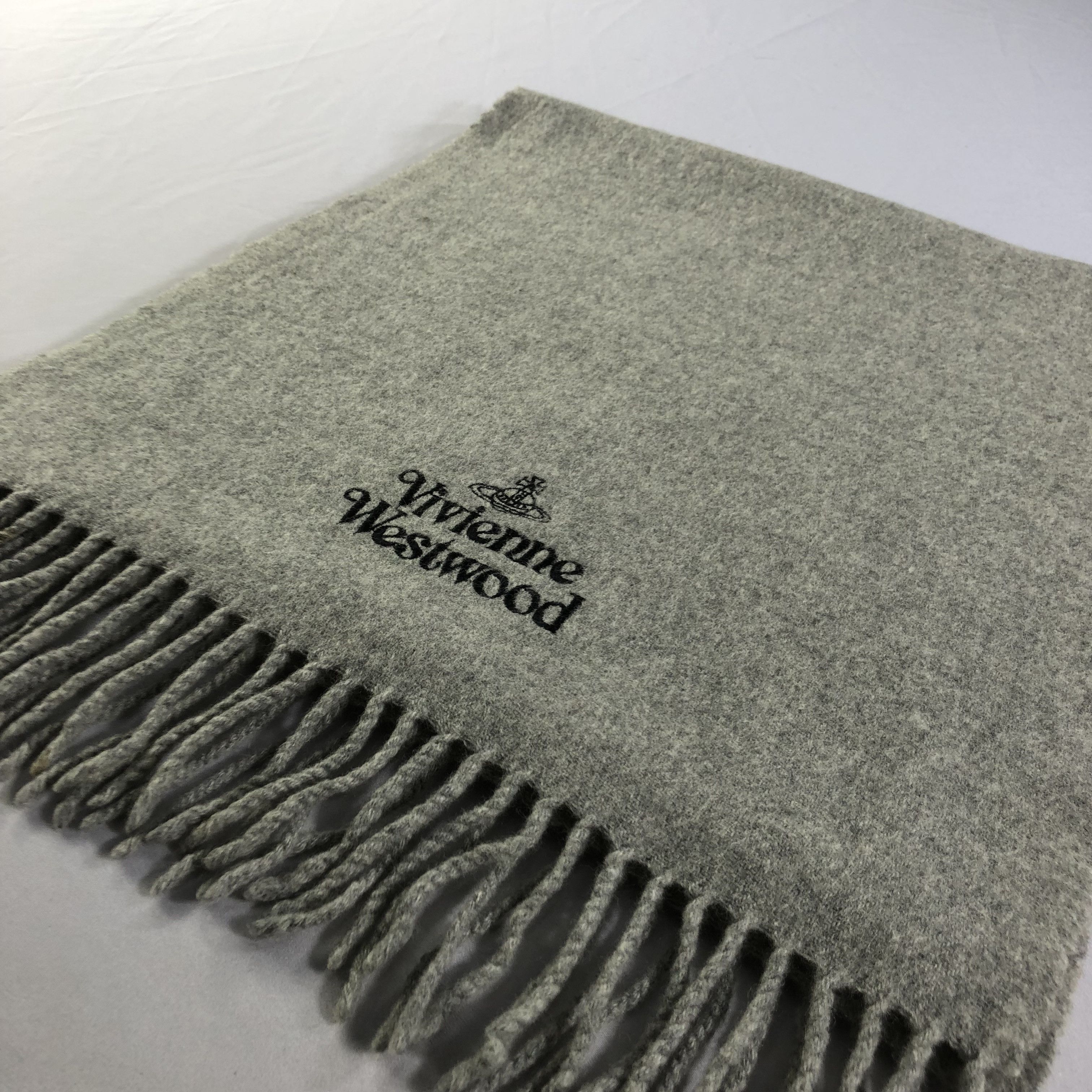 Vivienne Westwood Vivienne Westwood Plain Wool Scarf Muffler V1710 Size ONE SIZE - 3 Thumbnail